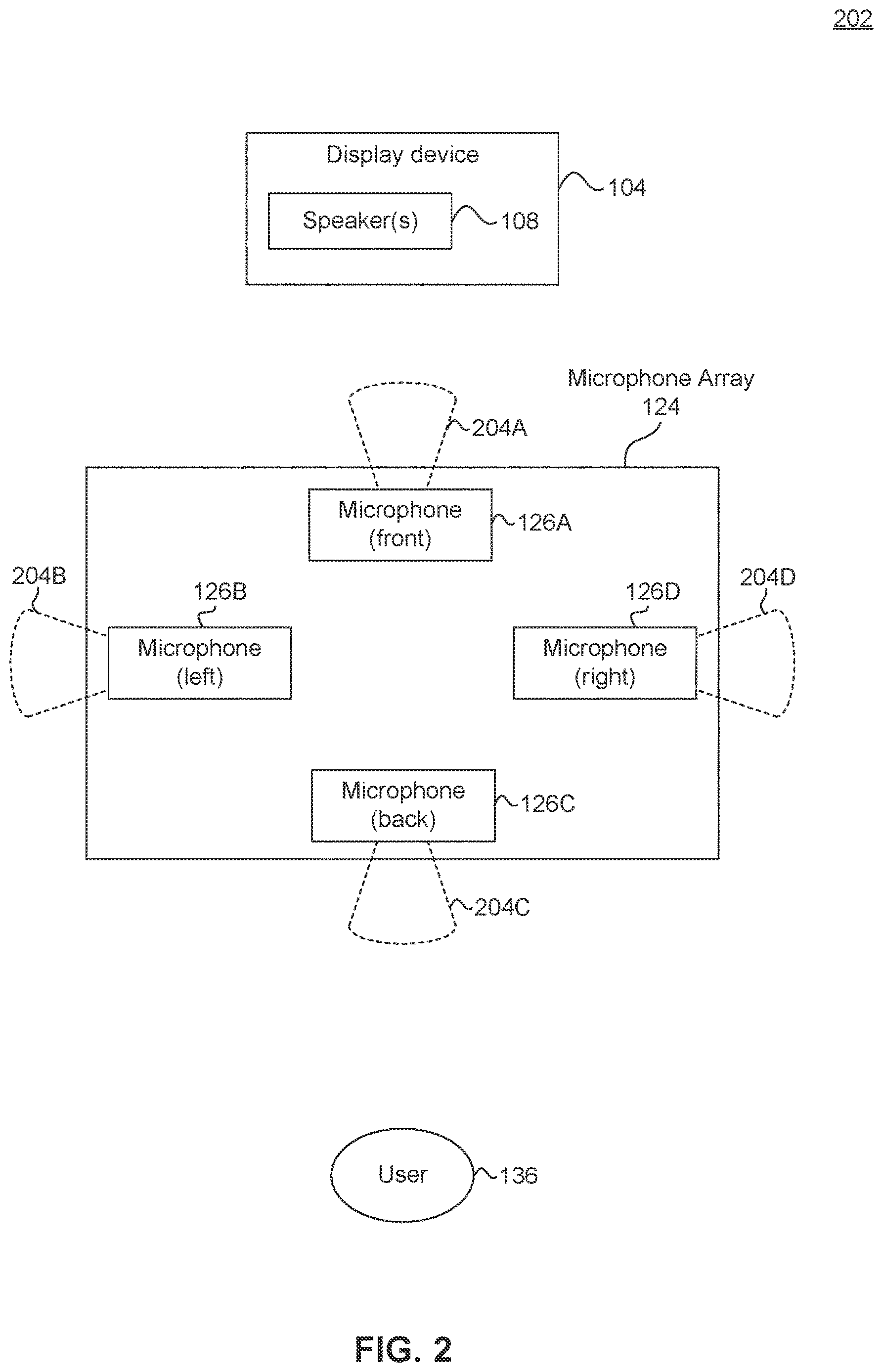 Patent US12614549 Figure 2 – Trigger word detection with multiple digital assistants