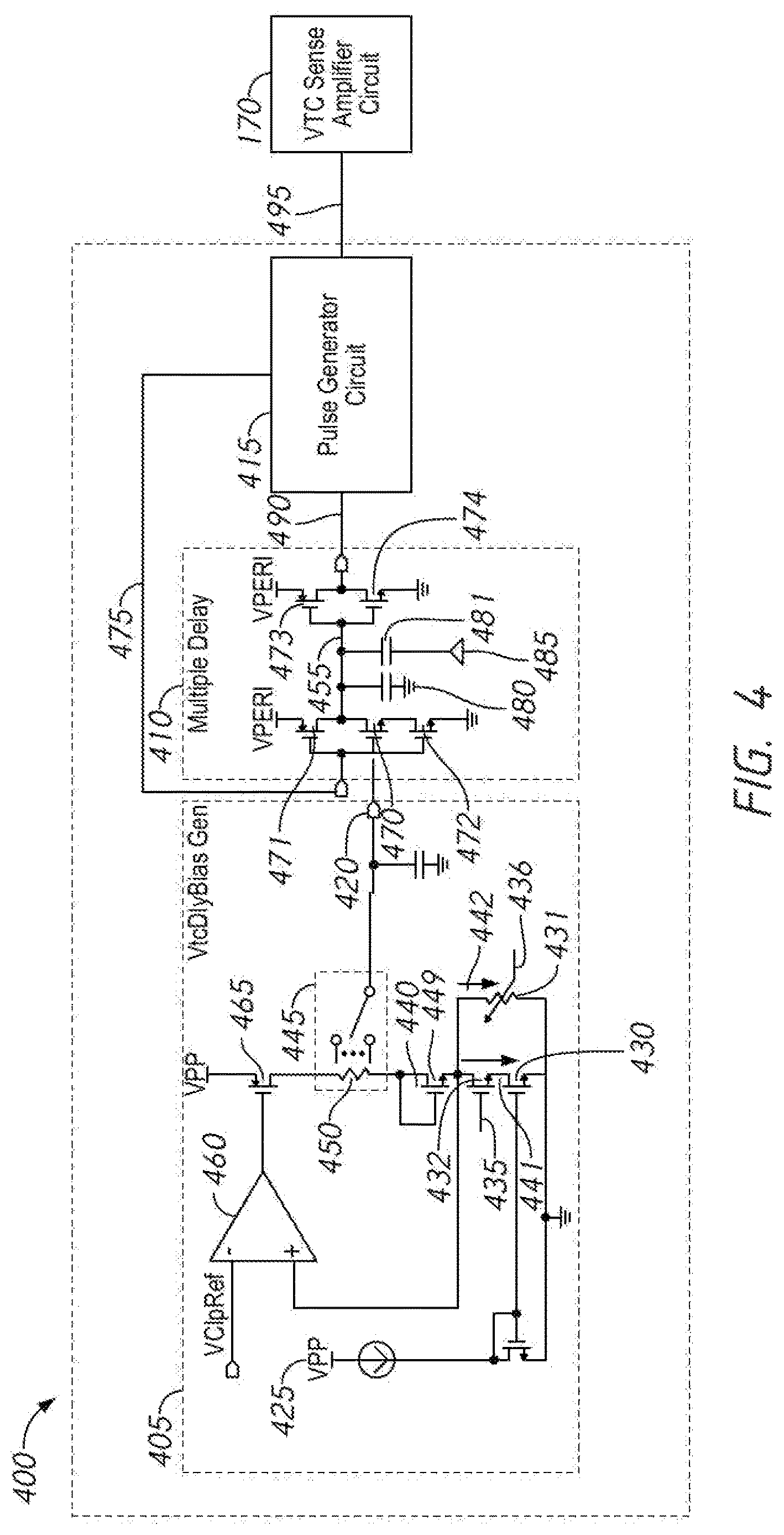 Patent US12614571 Figure 4 – Apparatuses and methods for adjusting sense amplifier voltage threshold compensation based on temperature