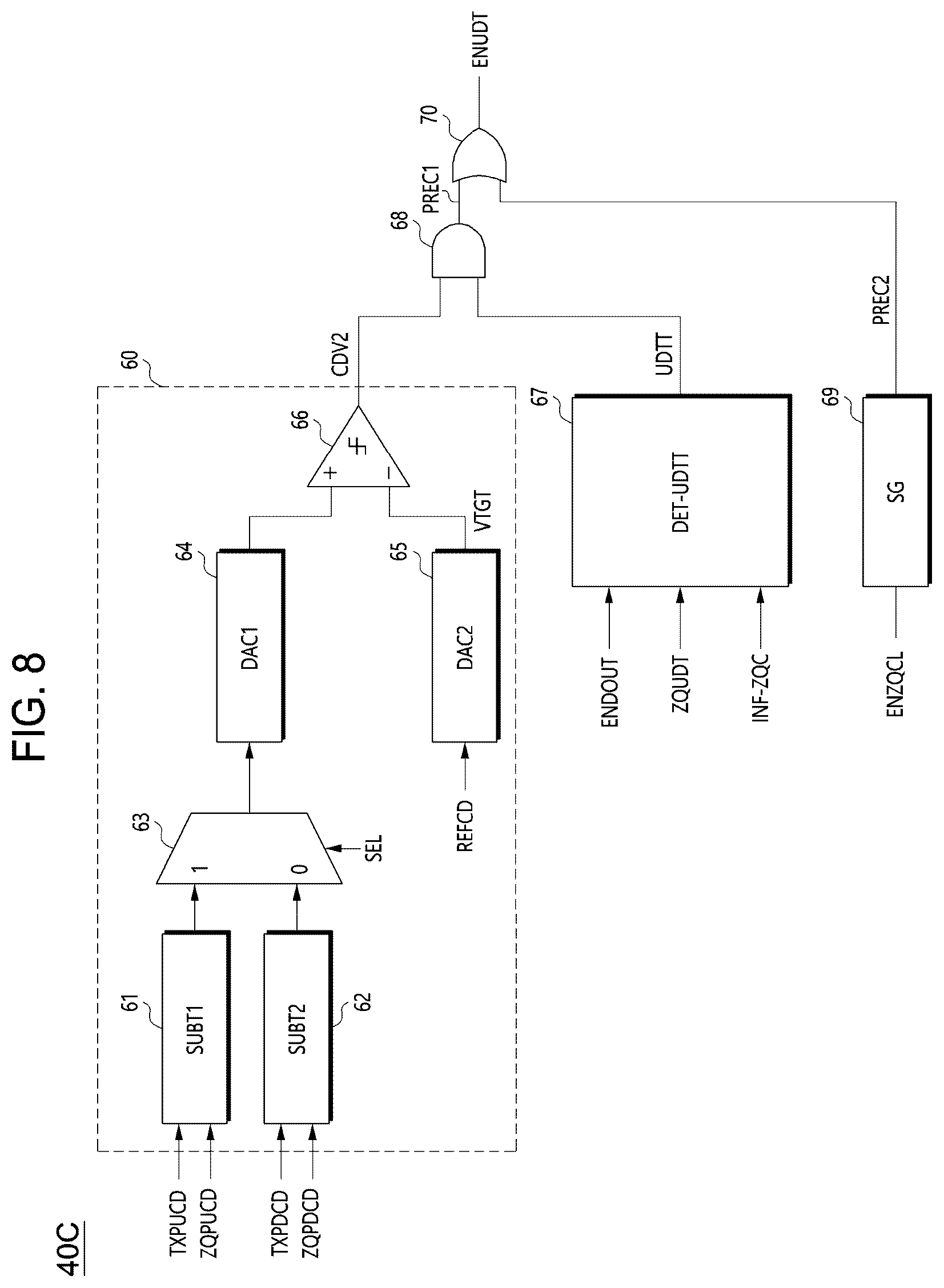 Patent US12614573 Figure 6 – Impedance calibration circuit, semiconductor memory apparatus and memory system including impedance calibration circuit