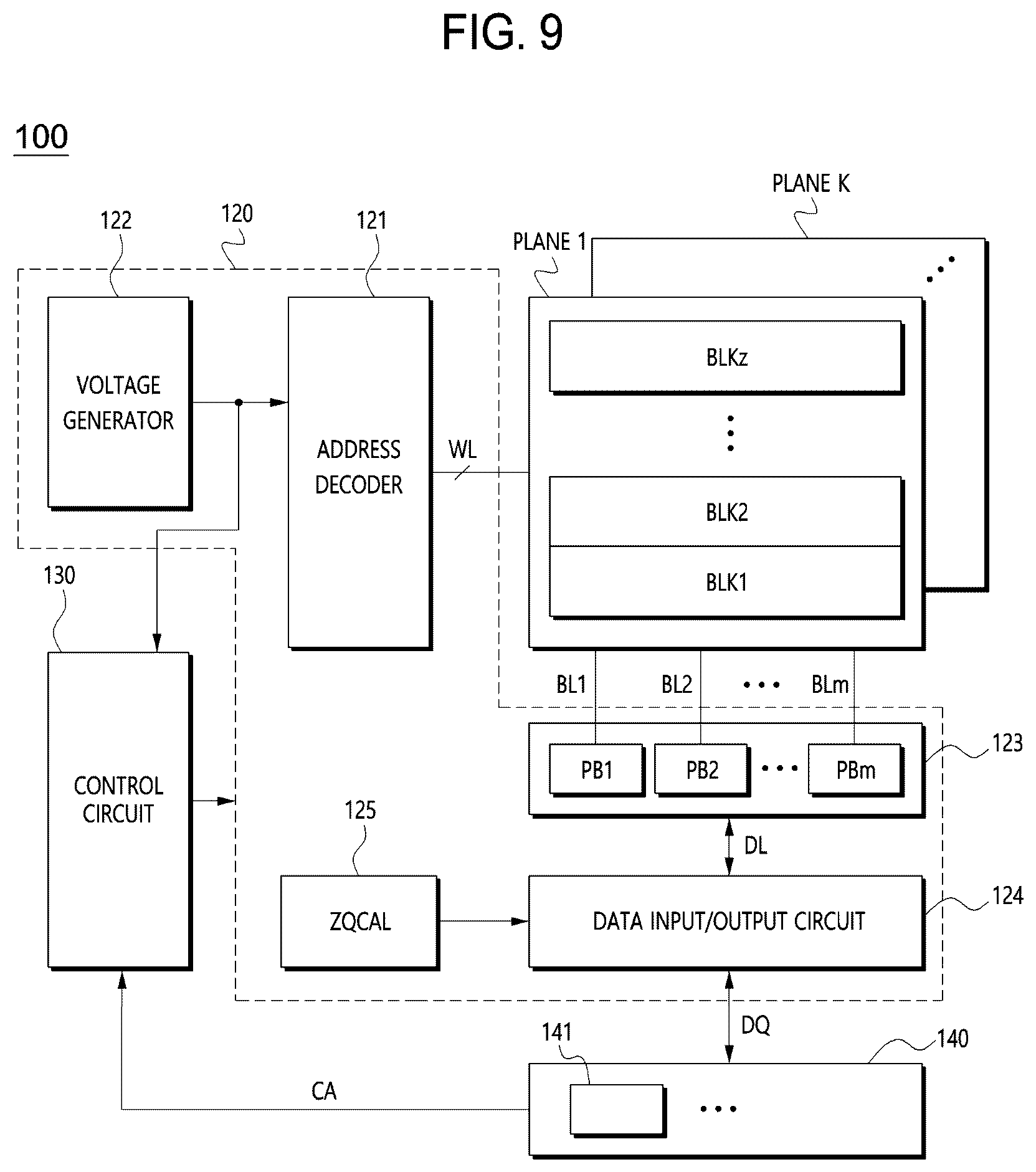 Patent US12614573 Figure 7 – Impedance calibration circuit, semiconductor memory apparatus and memory system including impedance calibration circuit