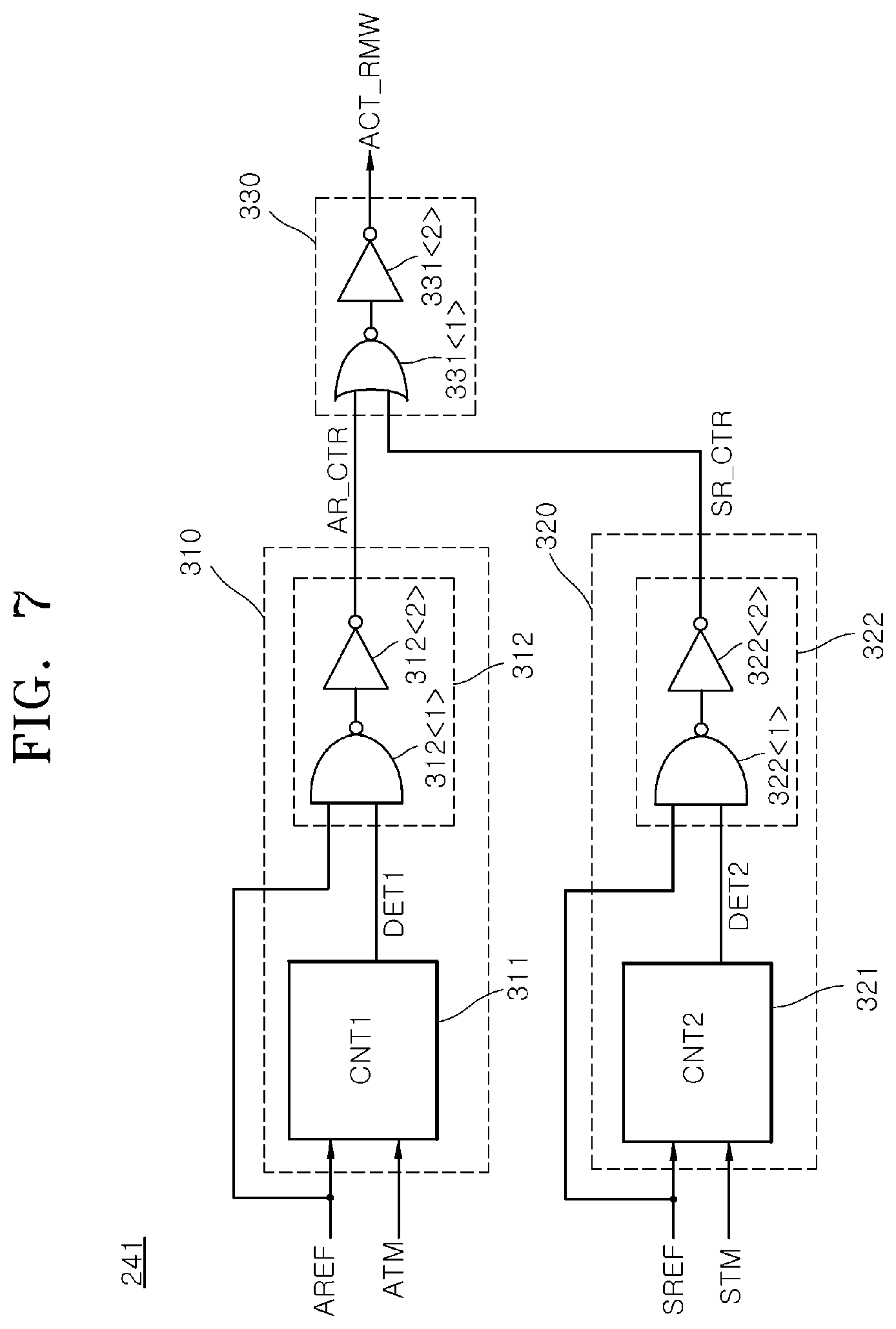 Patent US12614579 Figure 7 – Semiconductor system for performing read-modify-write operation