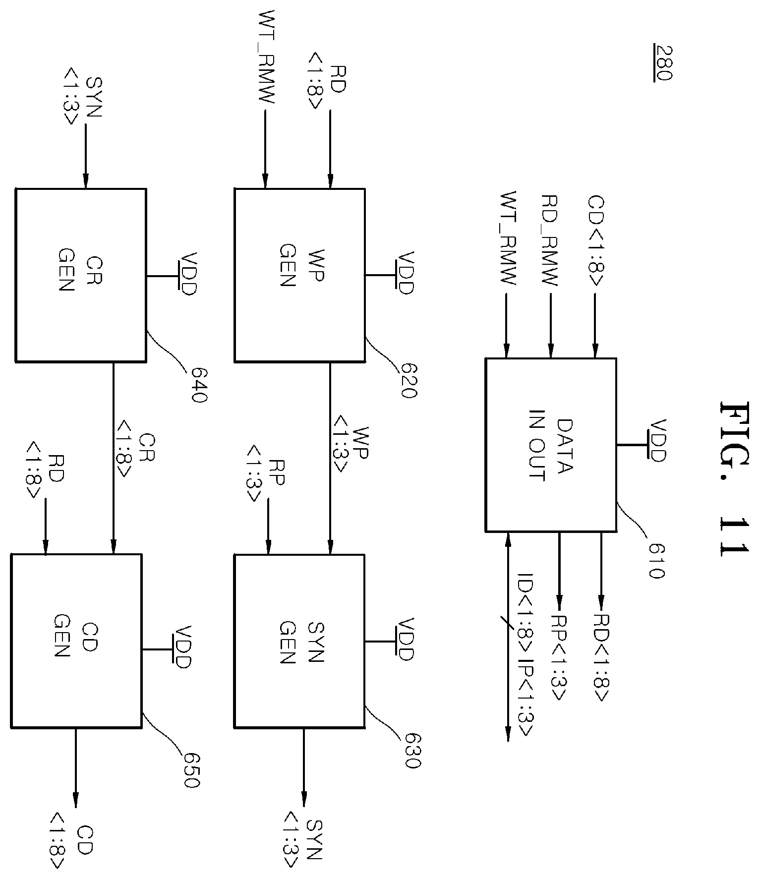 Patent US12614579 Figure 11 – Semiconductor system for performing read-modify-write operation