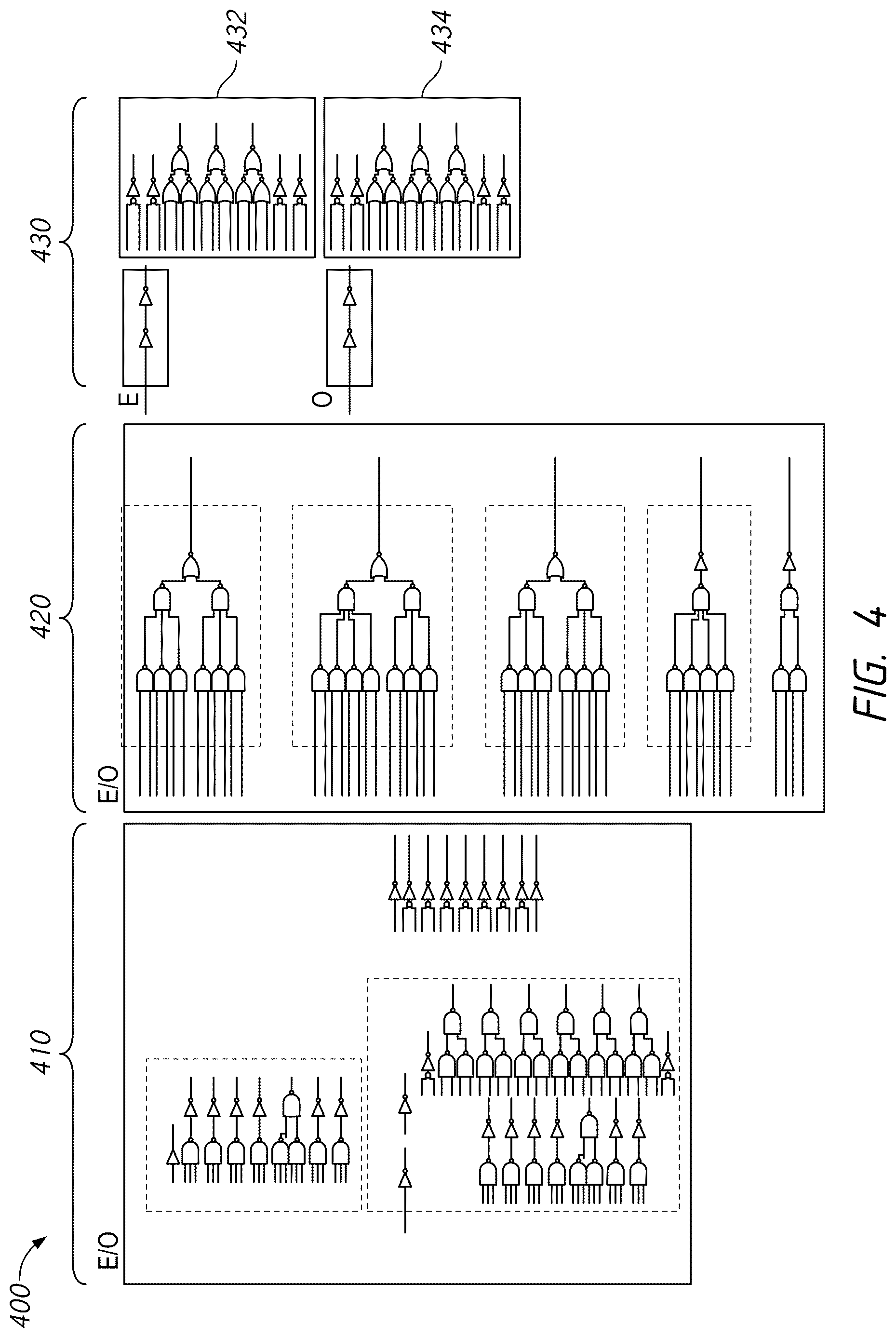 Patent US12614585 Figure 4 – Apparatuses, systems, and methods for ODT pulse width duration determination