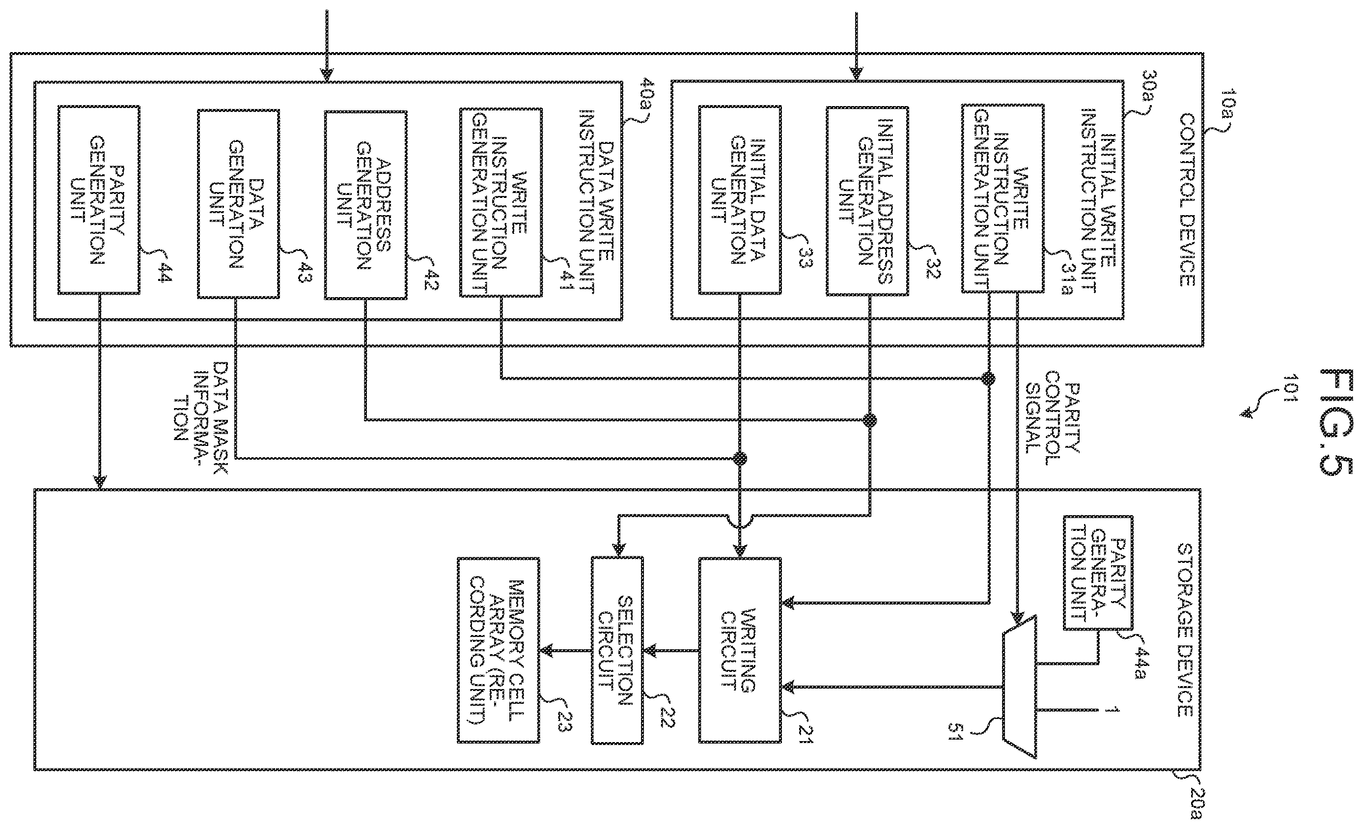 Patent US12614589 Figure 5 – Control device, storage device, semiconductor device, and control method