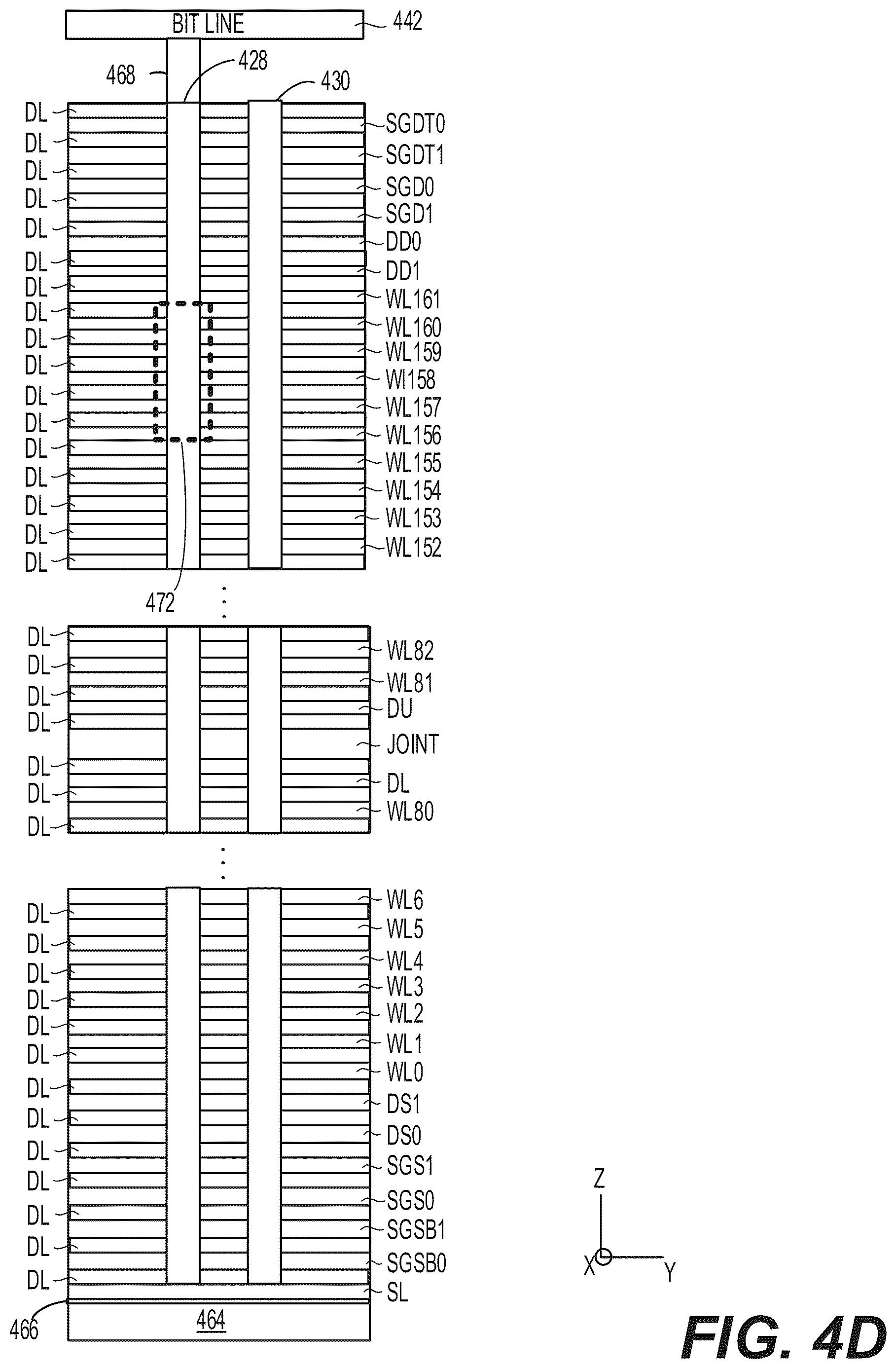 Patent US12614591 Figure 8 – Apparatus and methods for negative threshold voltages for nonvolatile memory devices
