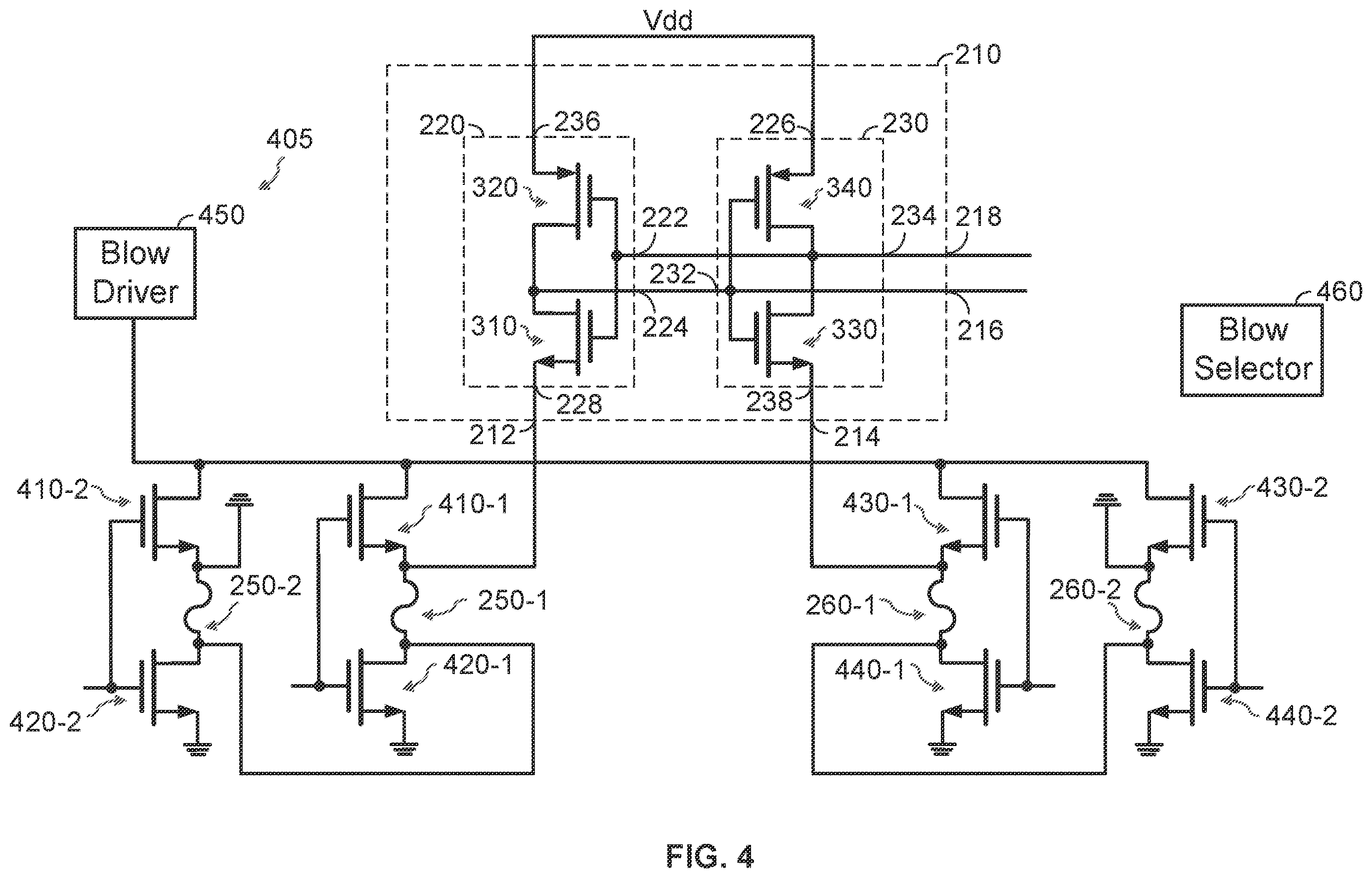 Patent US12614599 Figure 4 – Embedded electronic fuses