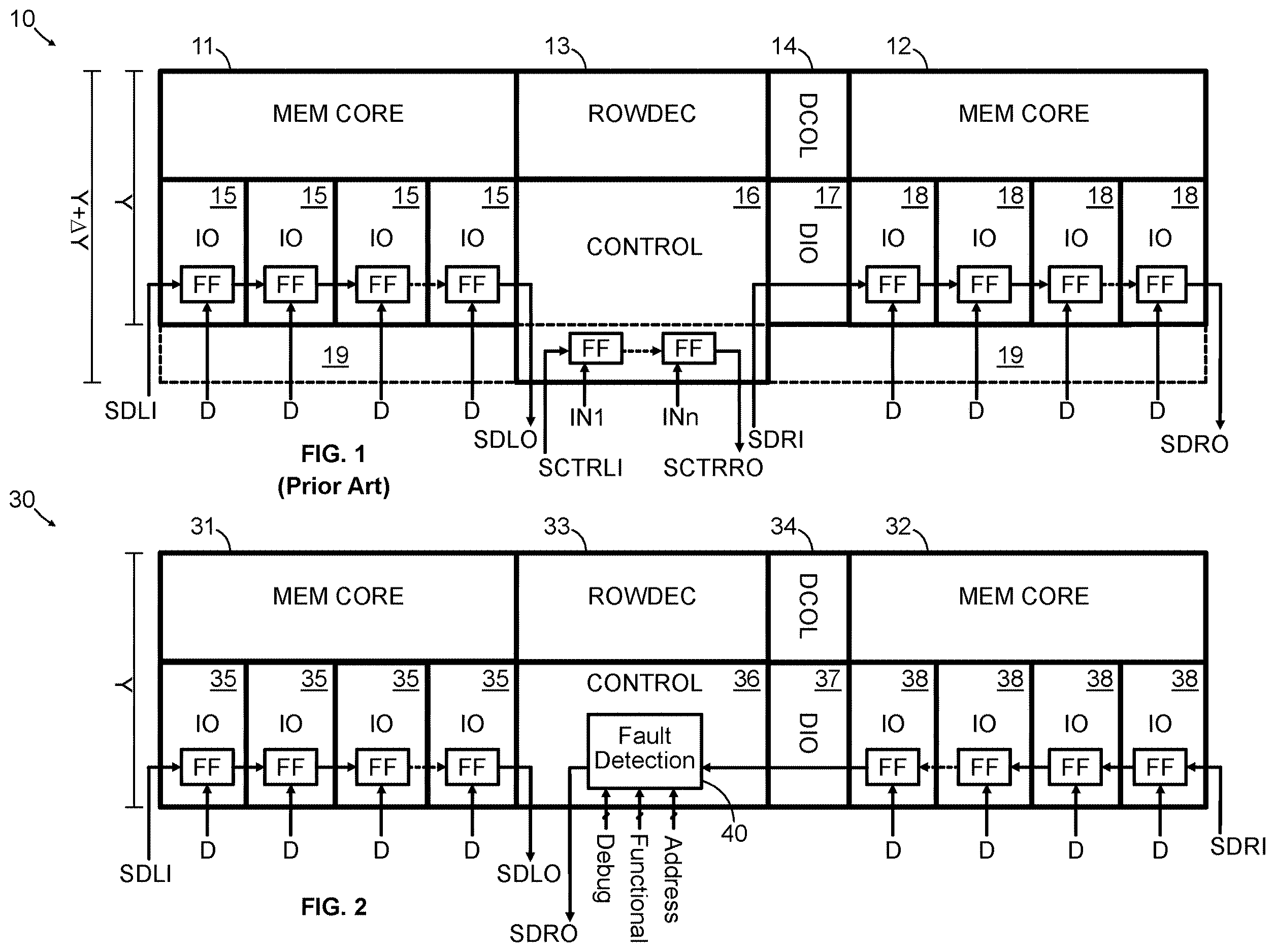 Patent US12614603 Figure 1 – Area saving high coverage fast diagnosis memory scan design