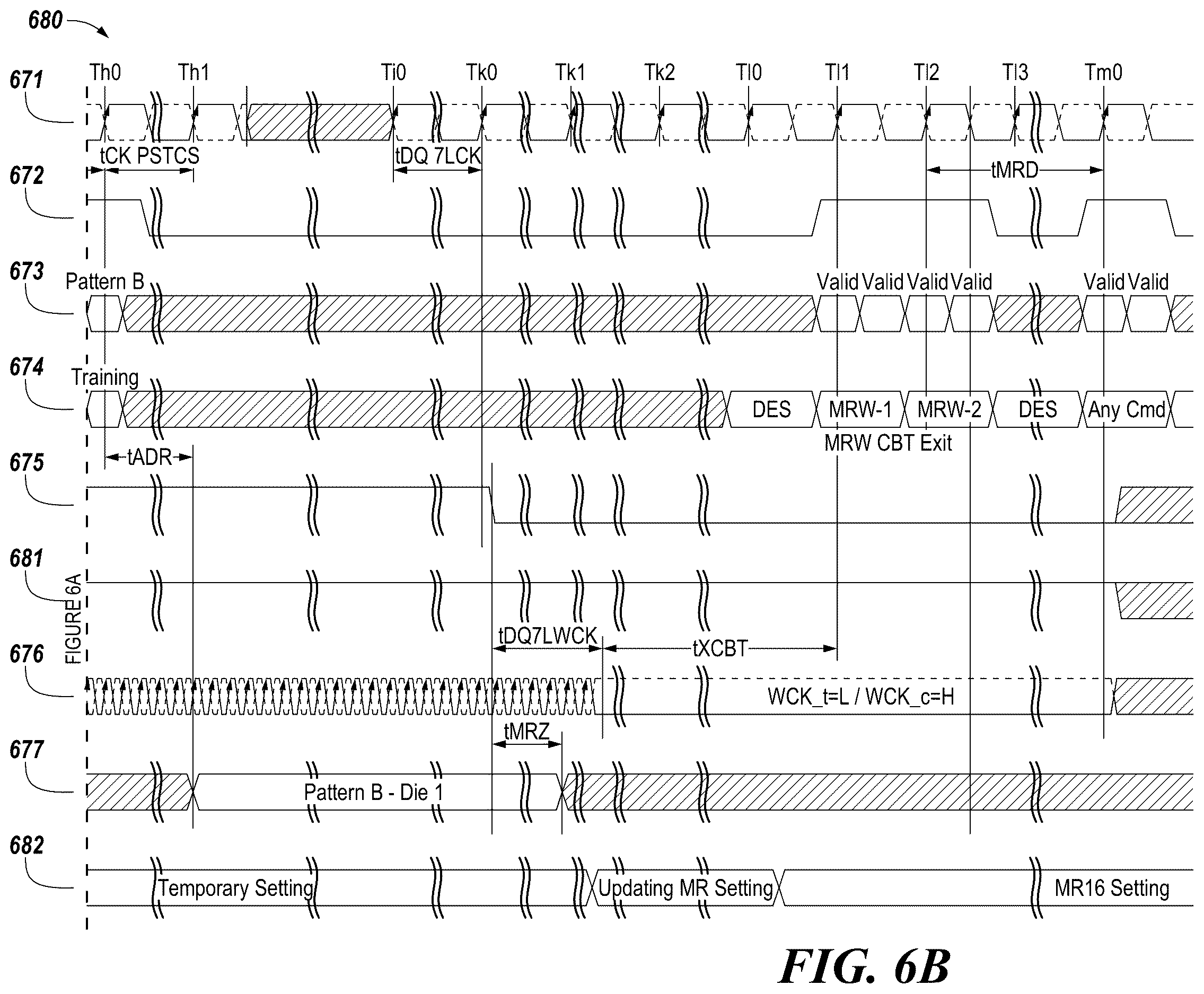 Patent US12614605 Figure 9 – Sequential access to linked memory dice for bus training