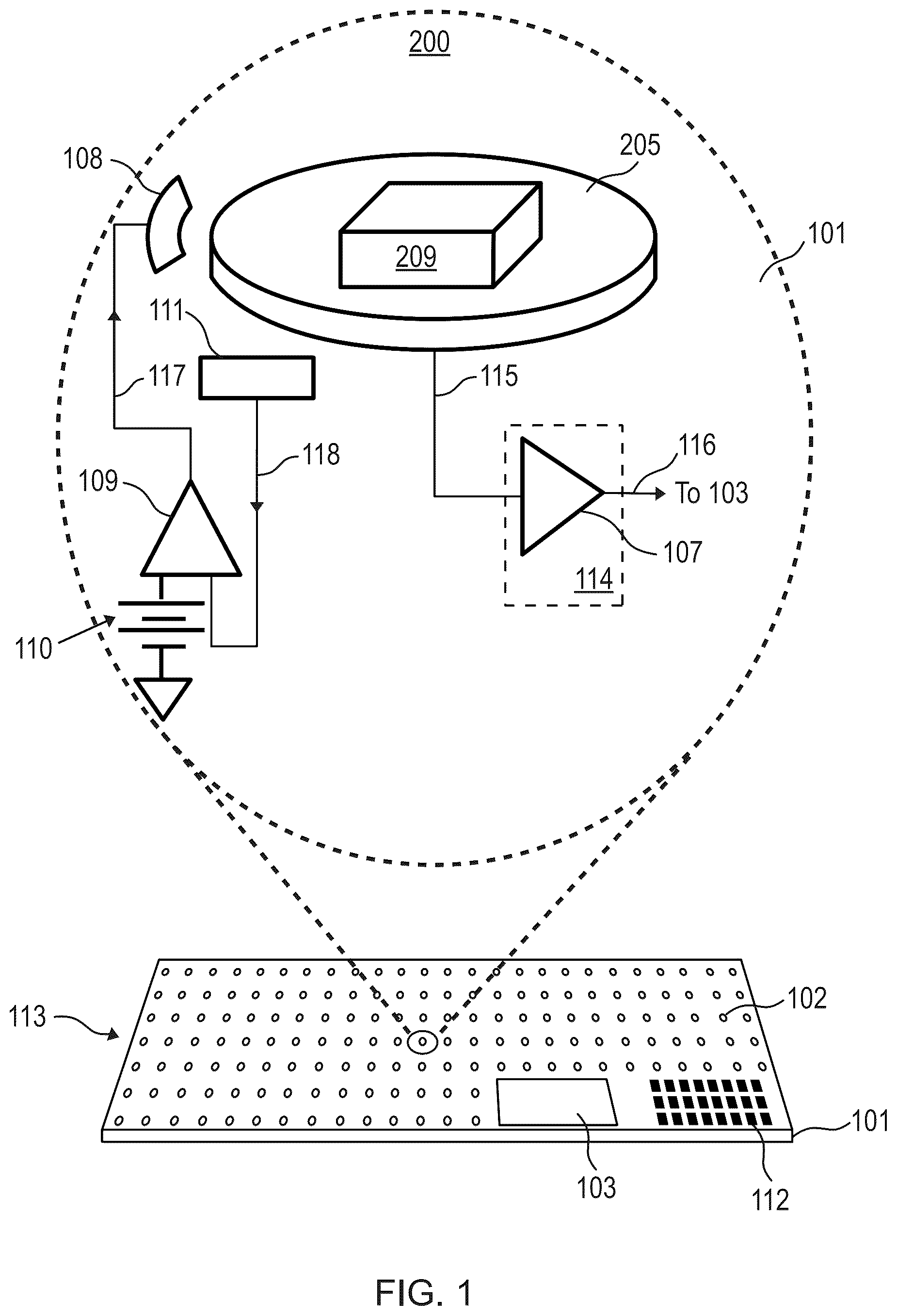 Patent US12614610 Figure 1 – Agile nucleic acid sensor and measuring a biomarker