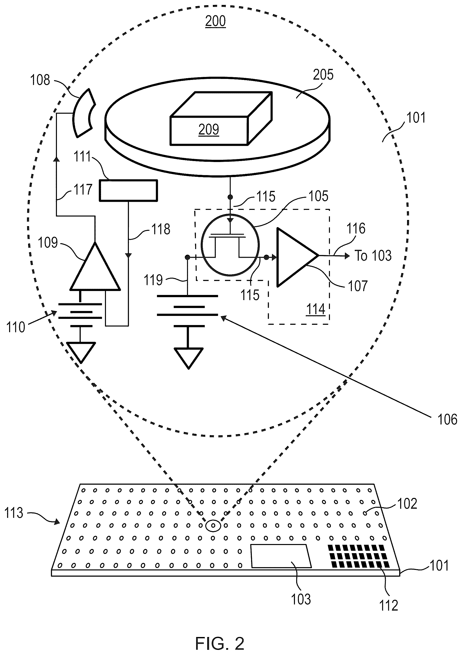 Patent US12614610 Figure 2 – Agile nucleic acid sensor and measuring a biomarker