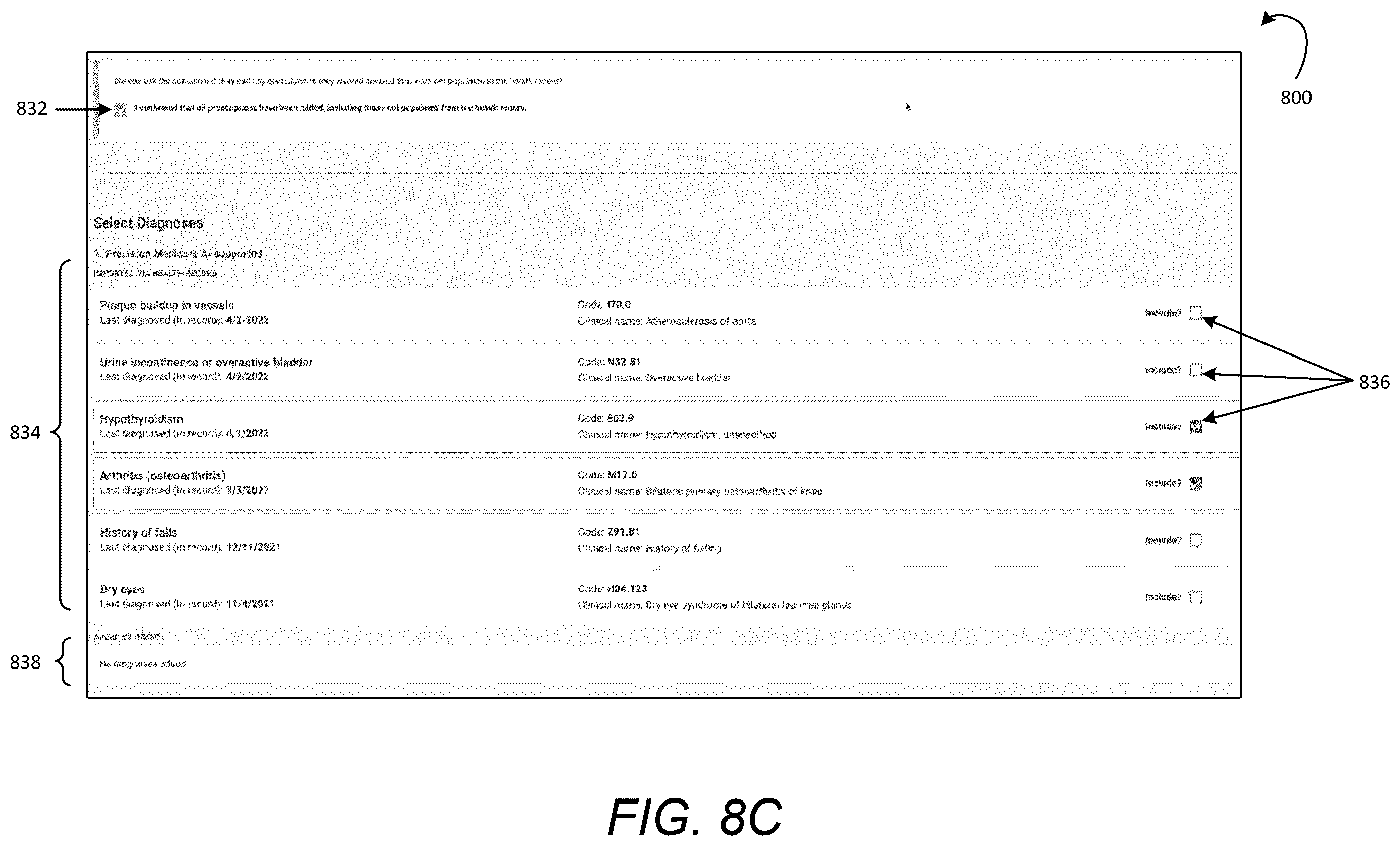 Patent US12614618 Figure 11 – Interactive agent interface and optimized health plan ranking