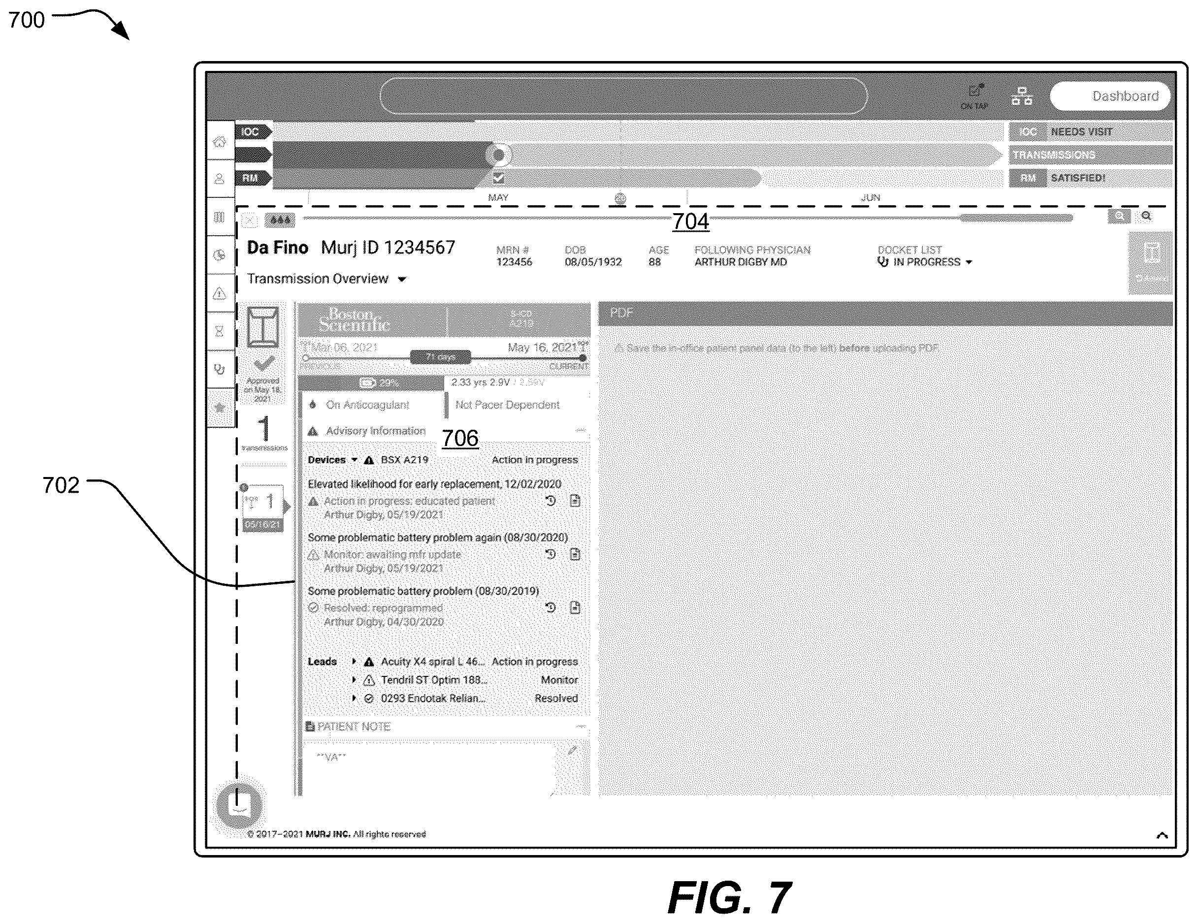 Patent US12614632 Figure 8 – Systems and methods to distribute cardiac device advisory data