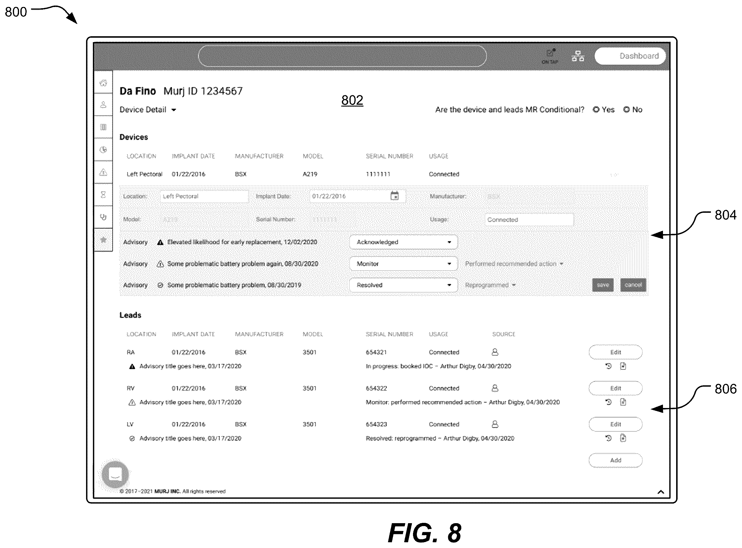 Patent US12614632 Figure 9 – Systems and methods to distribute cardiac device advisory data
