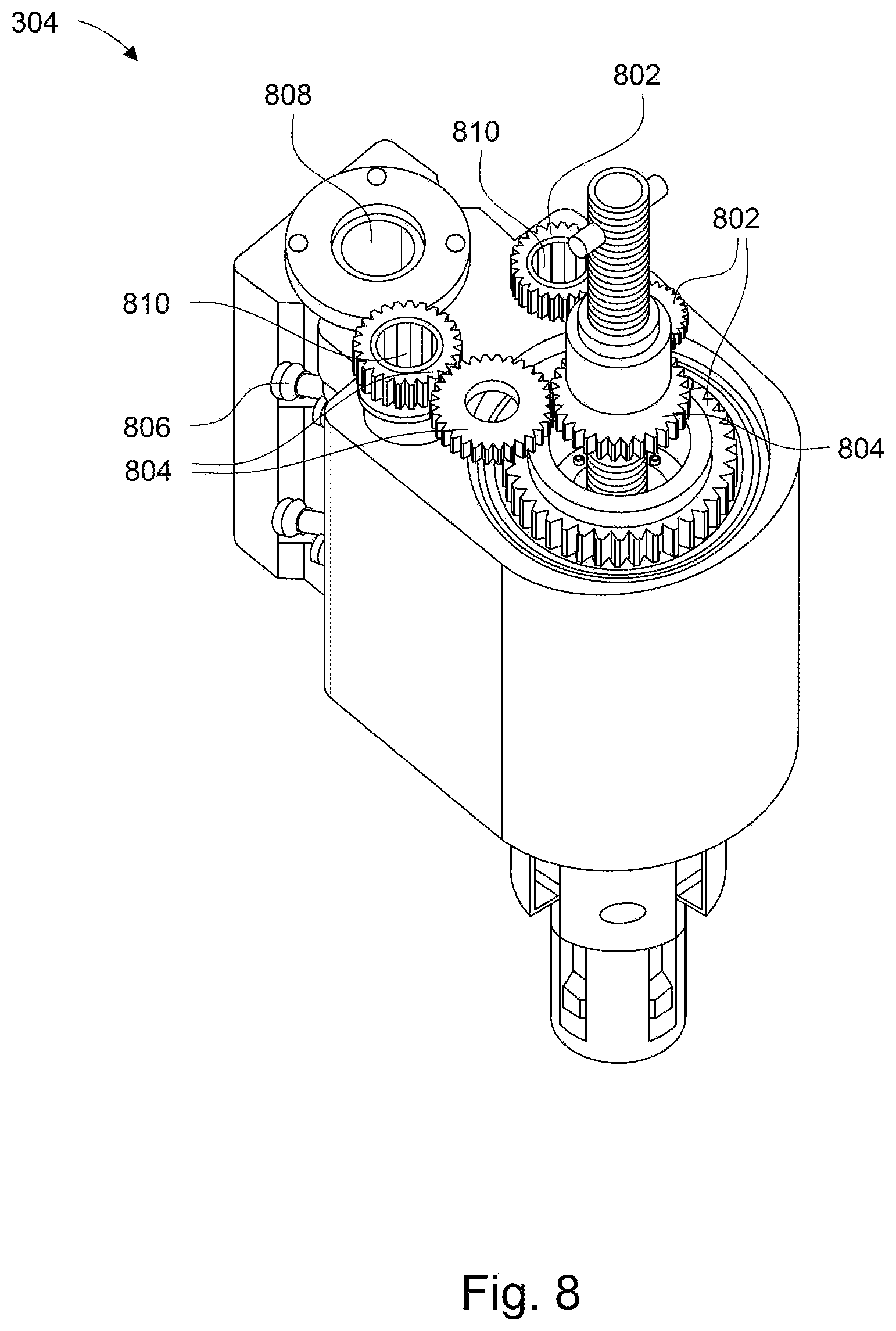 Patent US12614644 Figure 8 – In-vessel core component handling systems and methods