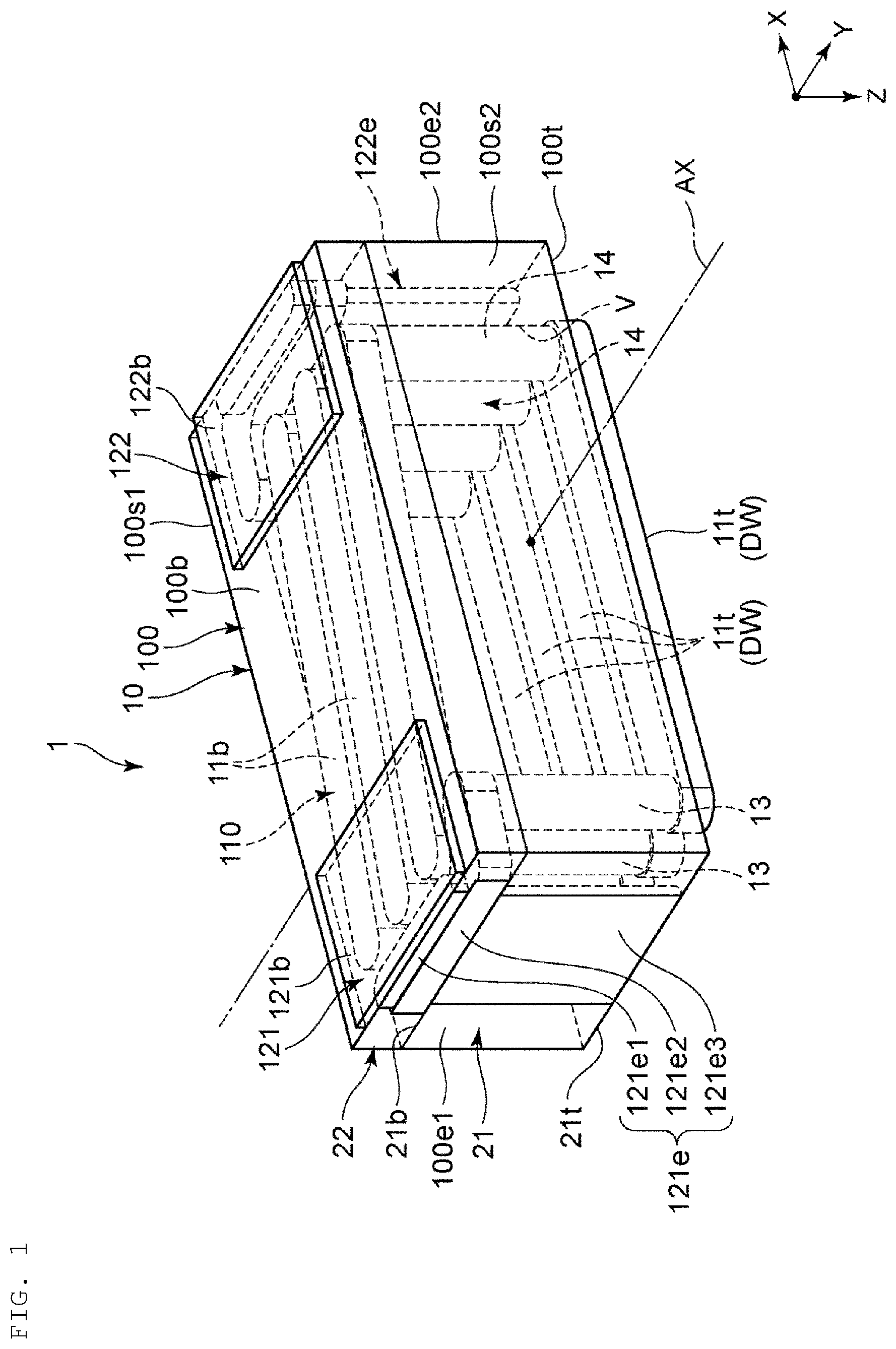Patent US12614660 Figure 1 – Inductor component and mounting structure of inductor component