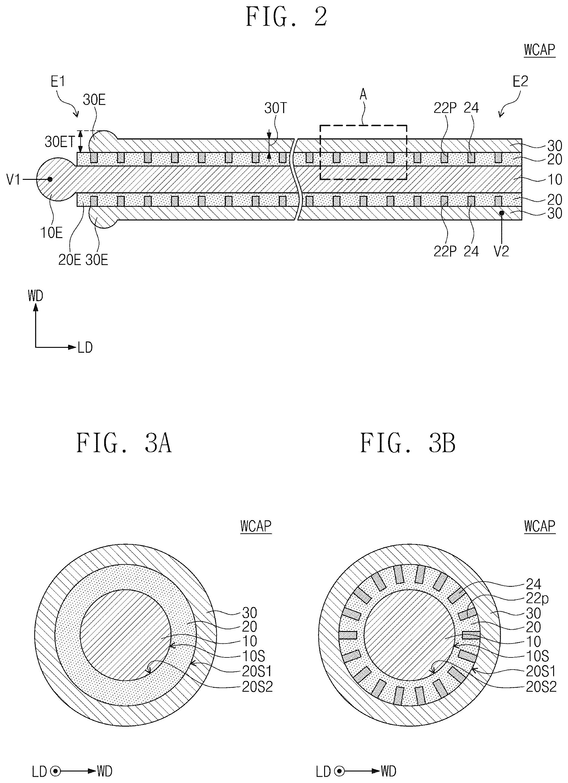 Patent US12614667 Figure 2 – Capacitor wire having porous structure in dielectric line and electronic device including the same