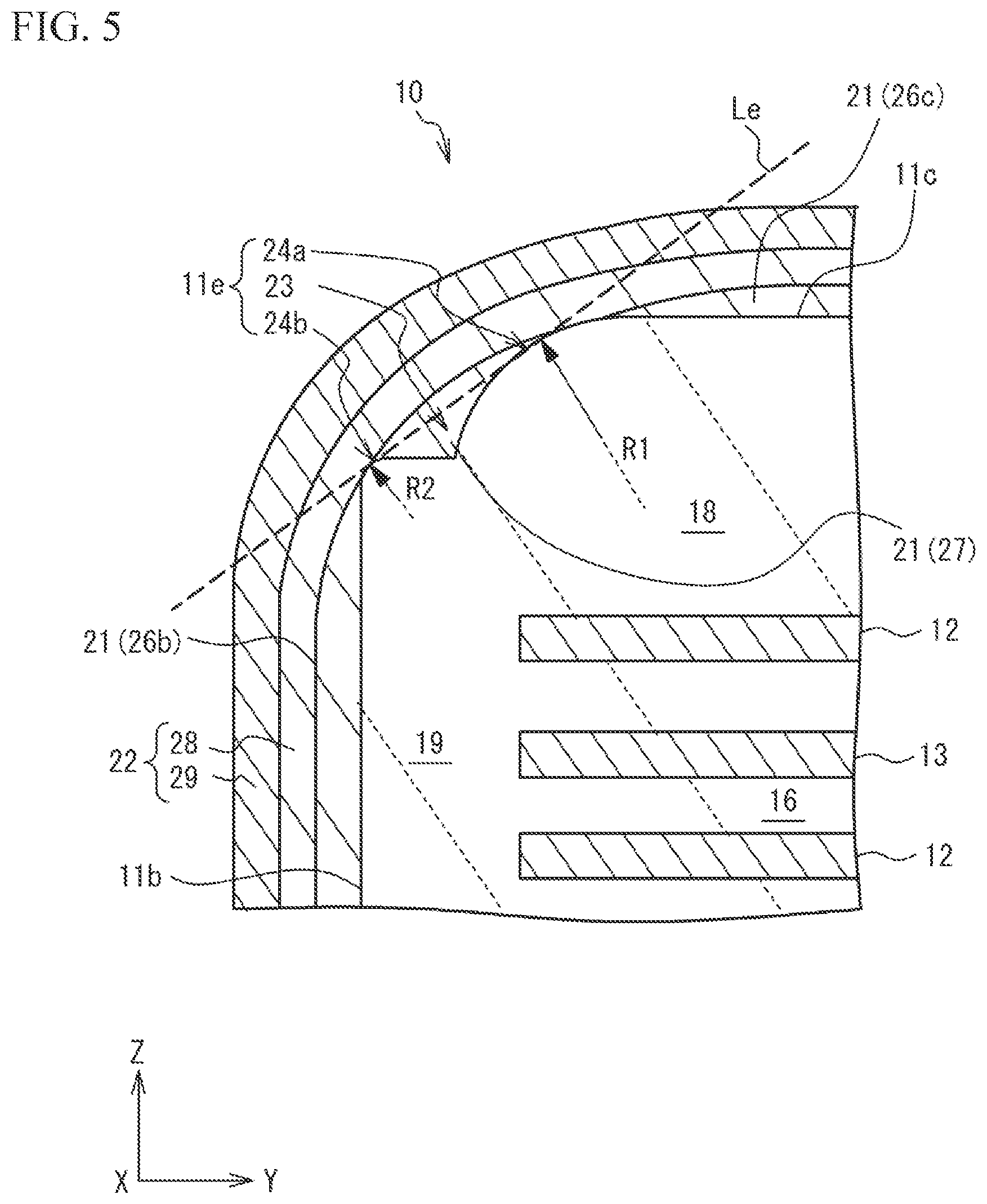 Patent US12614672 Figure 5 – Multilayer ceramic electronic device and manufacturing method of the same