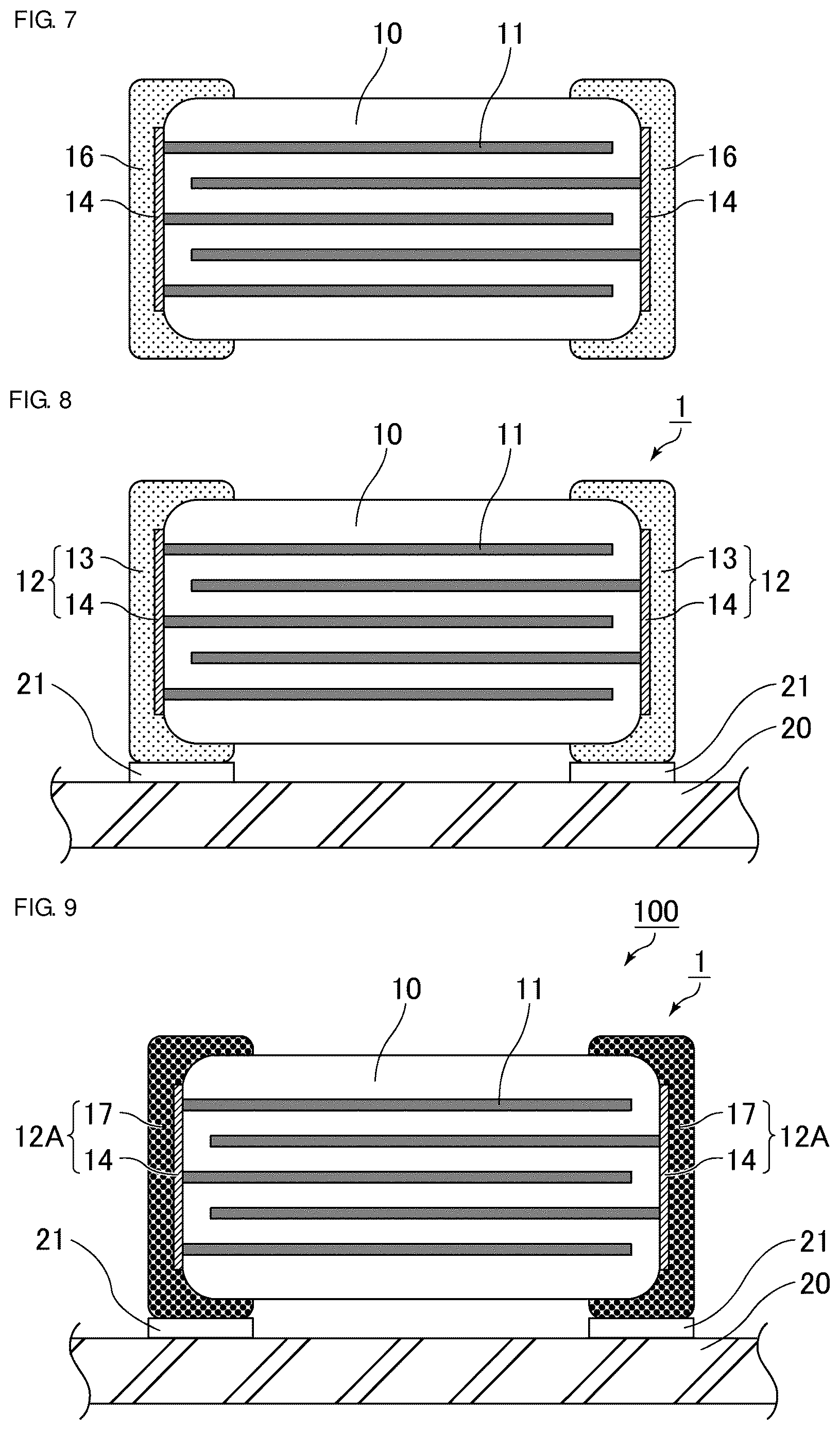 Patent US12614673 Figure 3 – Electronic component including outermost layer of outer electrode not electrically connected to inner electrode and method for producing mount structure