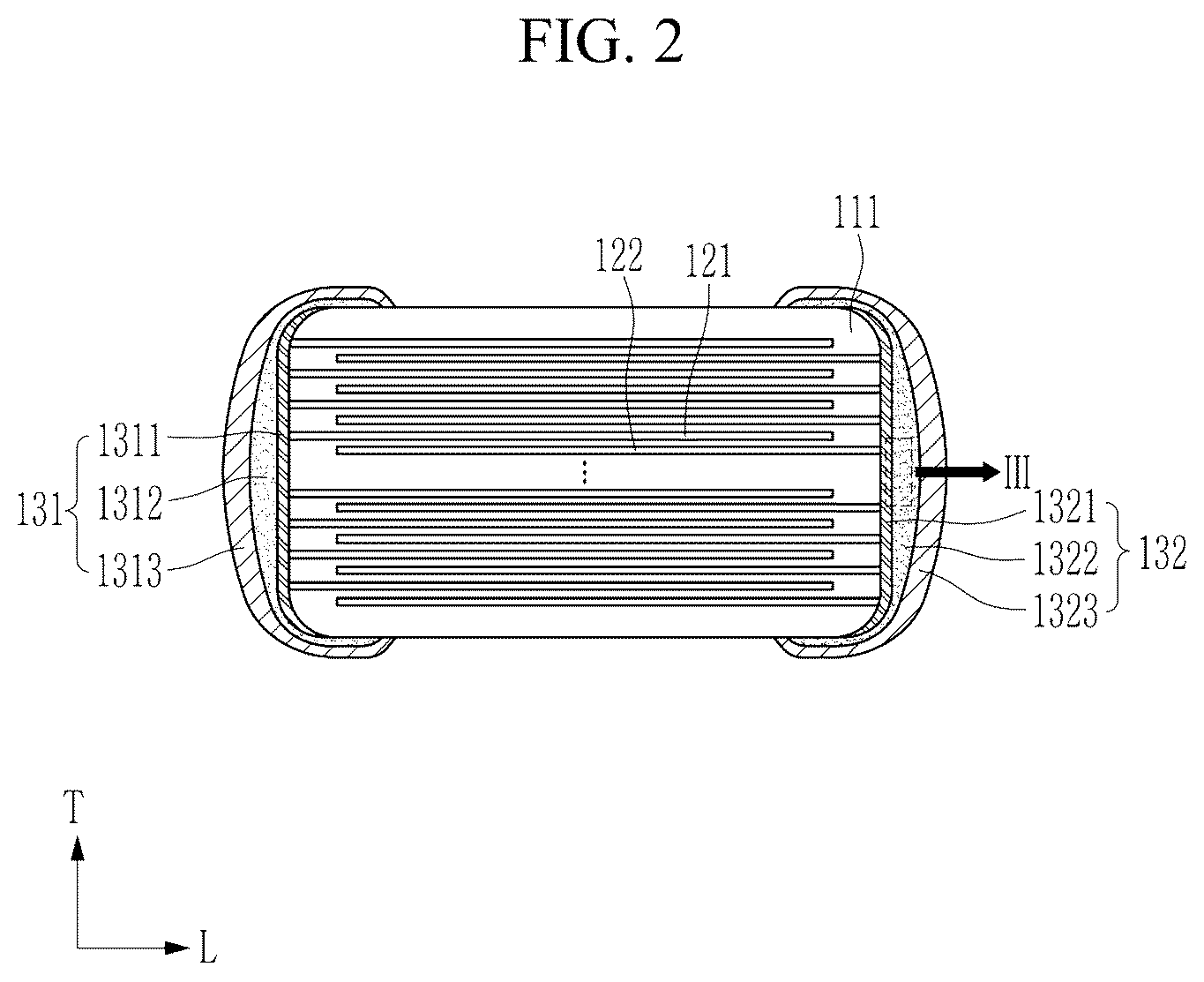 Patent US12614675 Figure 2 – Multilayered capacitor and method for manufacturing the same