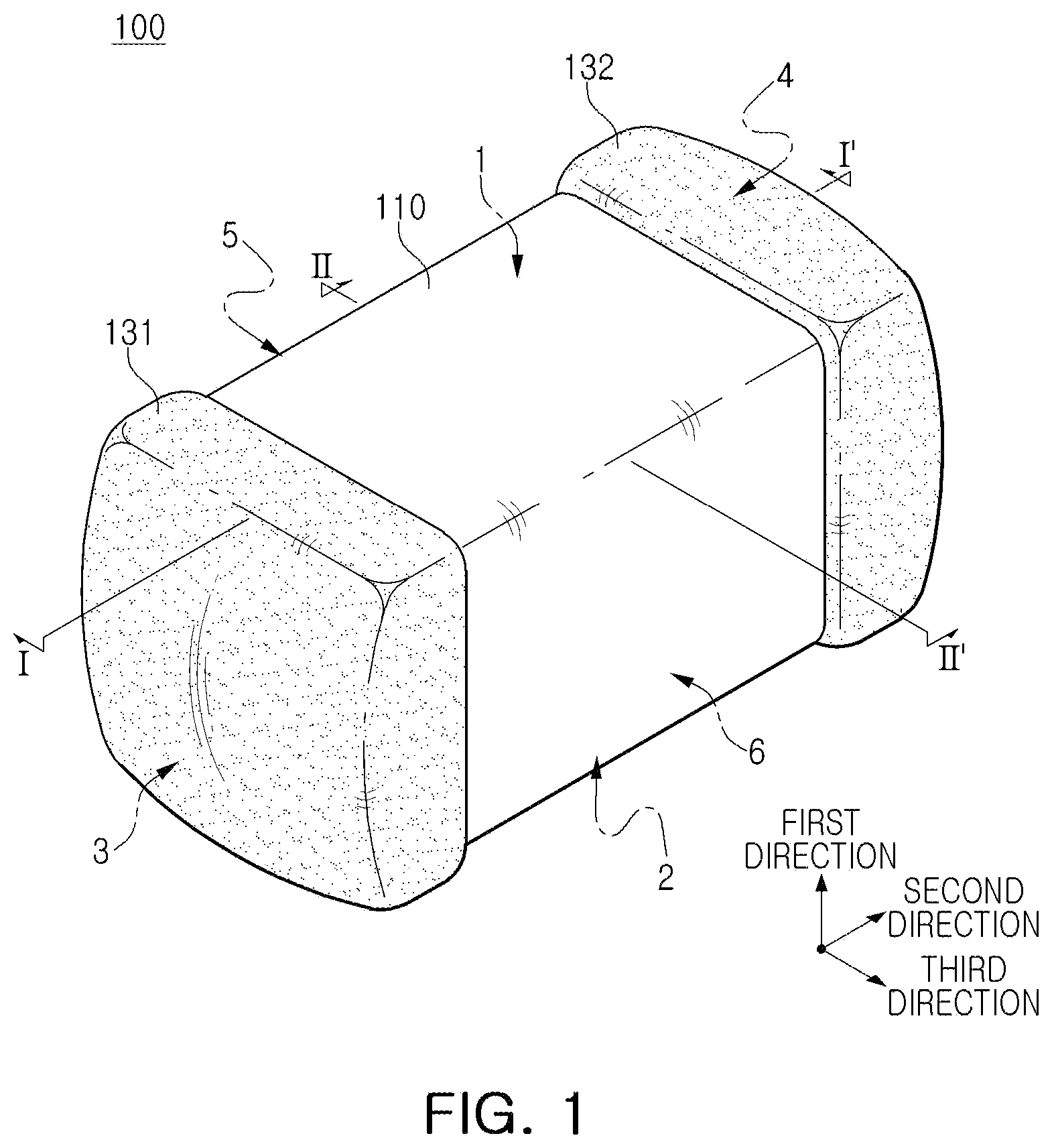 Patent US12614676 Figure 1 – Multilayer electronic component