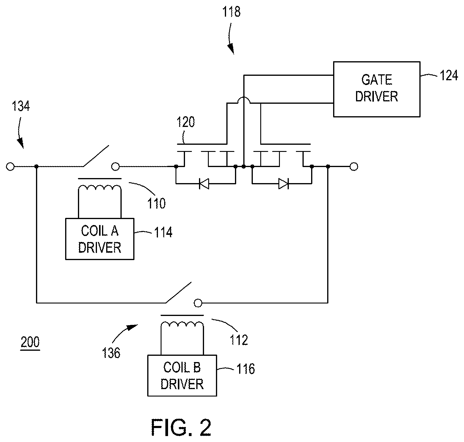 Patent US12614686 Figure 2 – Arc-free hybrid relay
