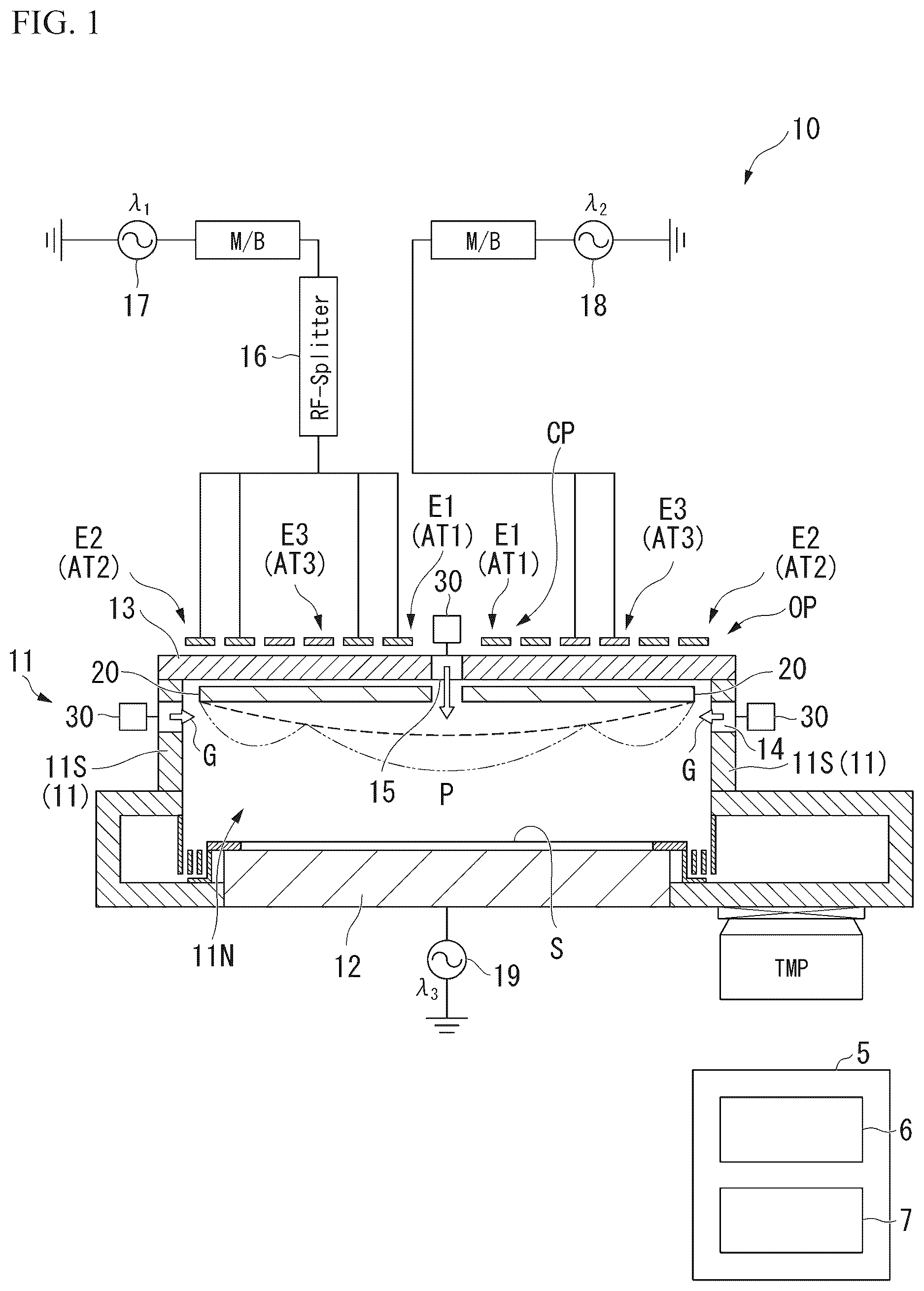 Patent US12614698 Figure 1 – Plasma processing apparatus and plasma processing method