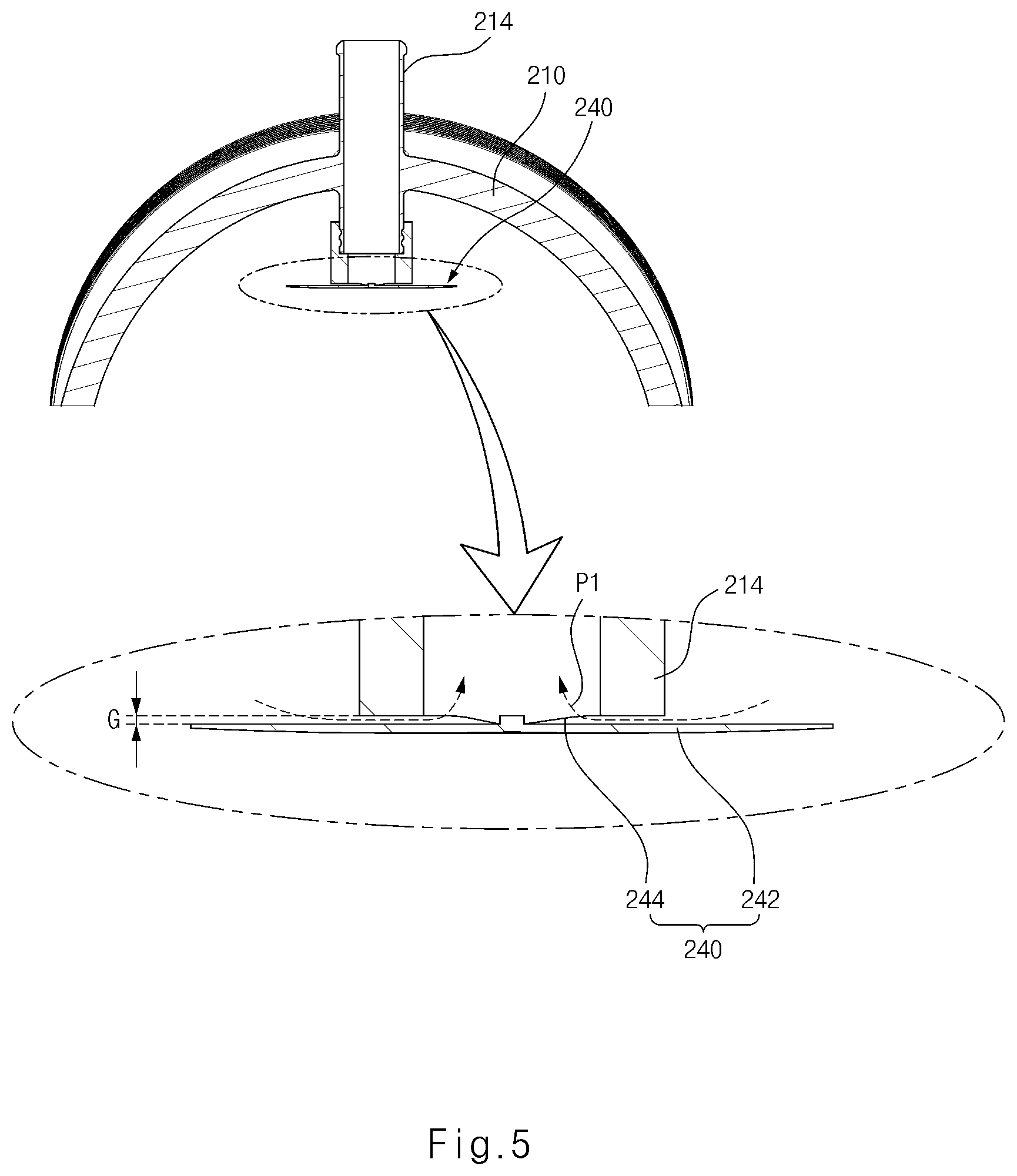 Patent US12614741 Figure 5 – Fuel cell system and condensate water storage device