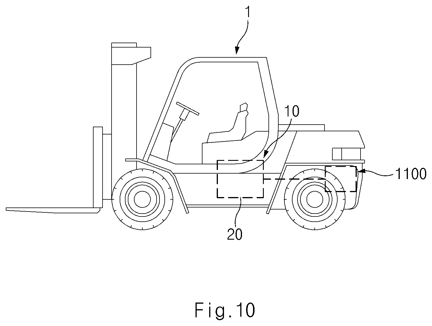 Patent US12614741 Figure 10 – Fuel cell system and condensate water storage device