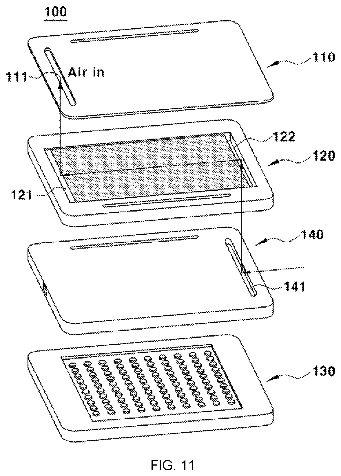 Patent US12614747 Figure 6 – Fuel cell manifold and fuel cell stack including the same