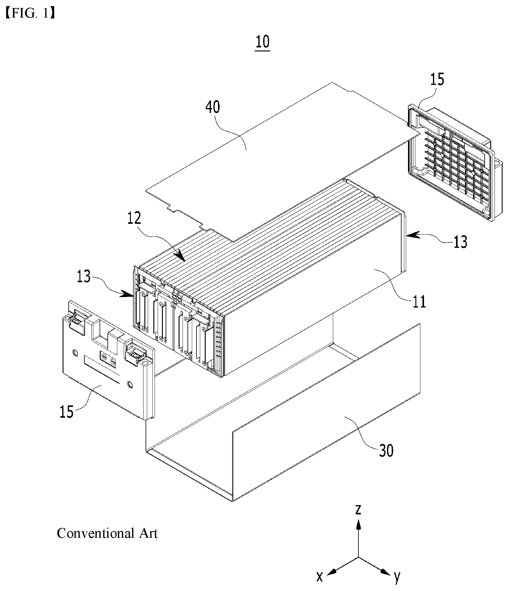 Patent US12614764 Figure 1 – Battery module and battery pack including the same