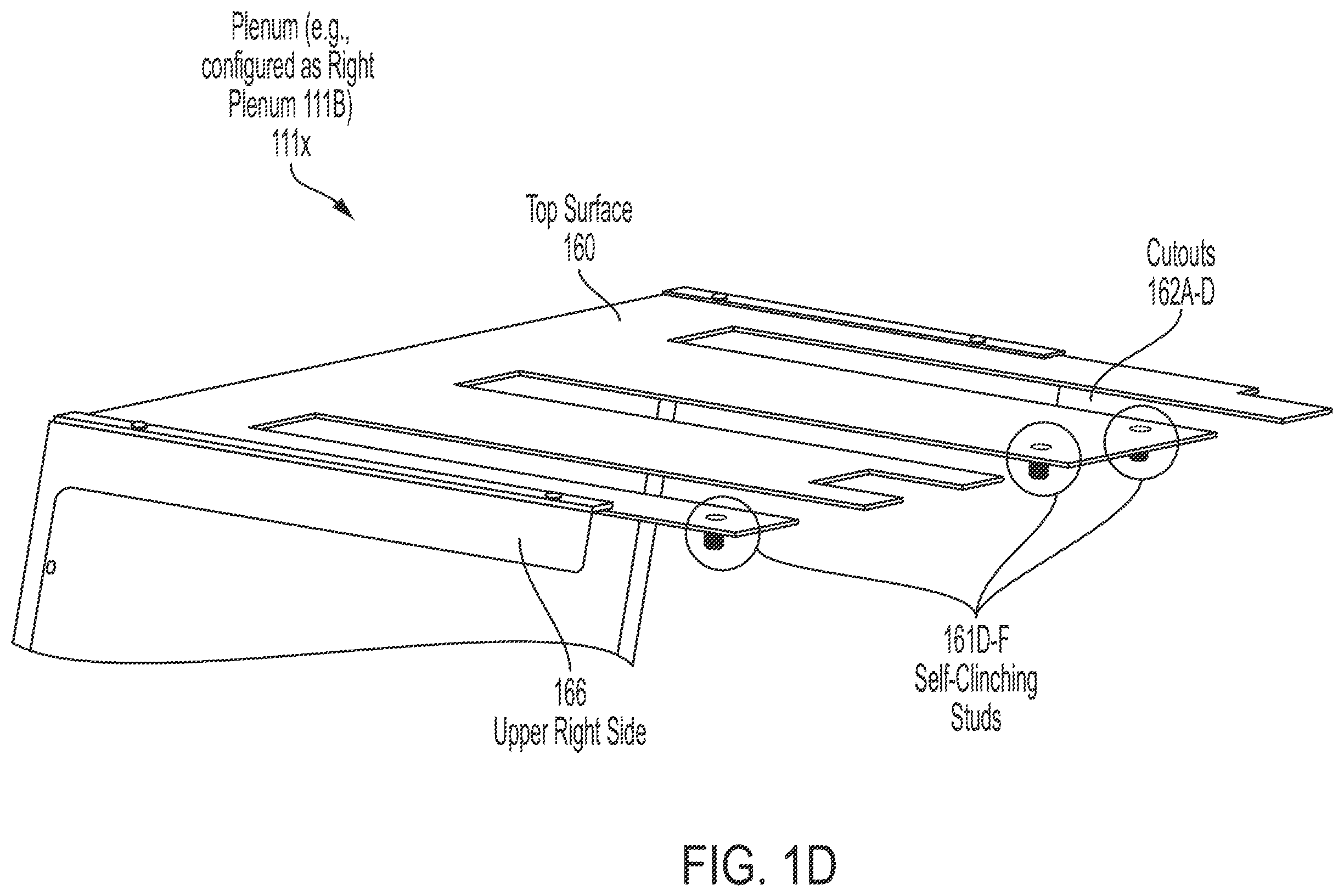 Patent US12614785 Figure 4 – Energy storage system with removable, adjustable, and lightweight plenums