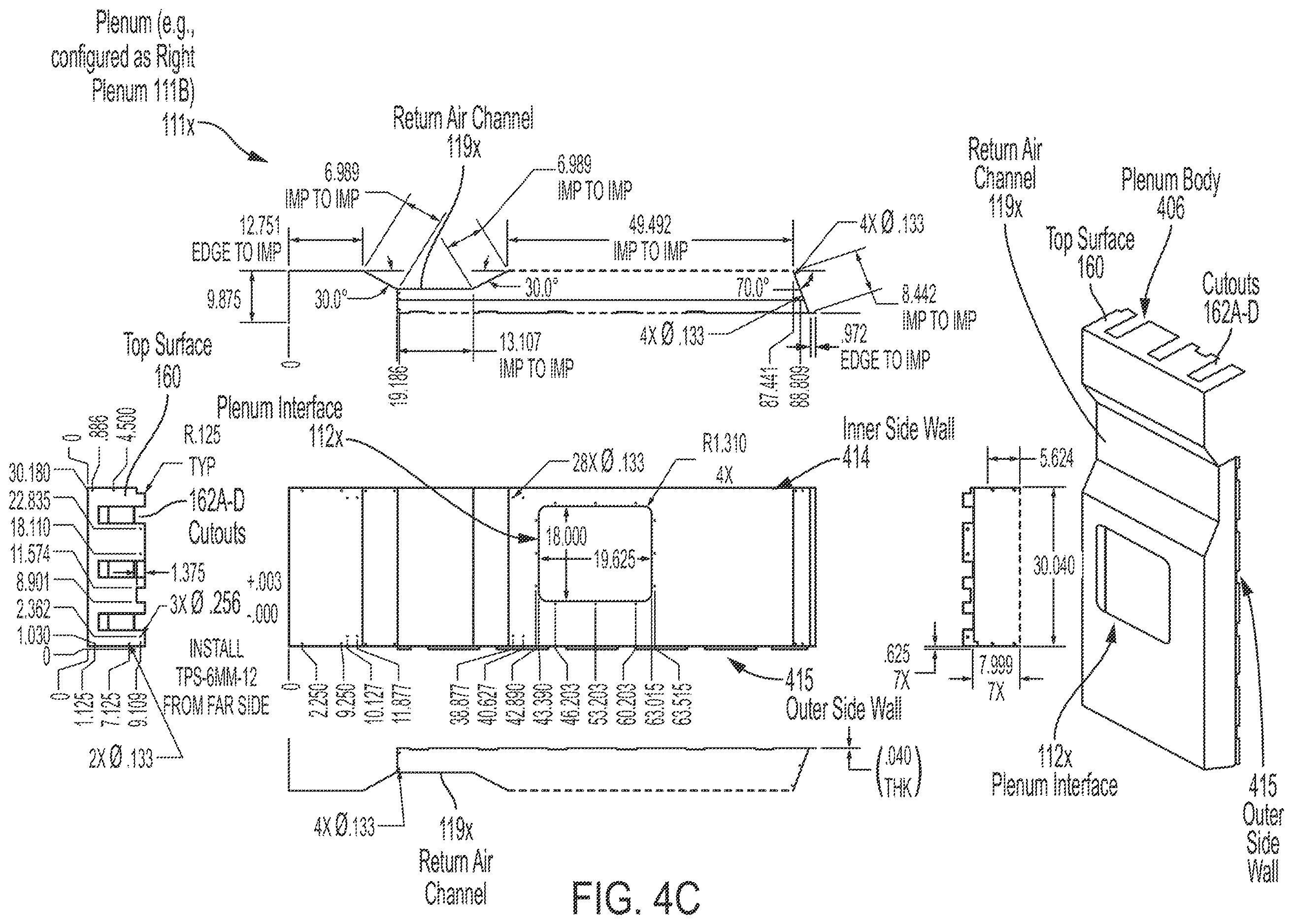 Patent US12614785 Figure 11 – Energy storage system with removable, adjustable, and lightweight plenums