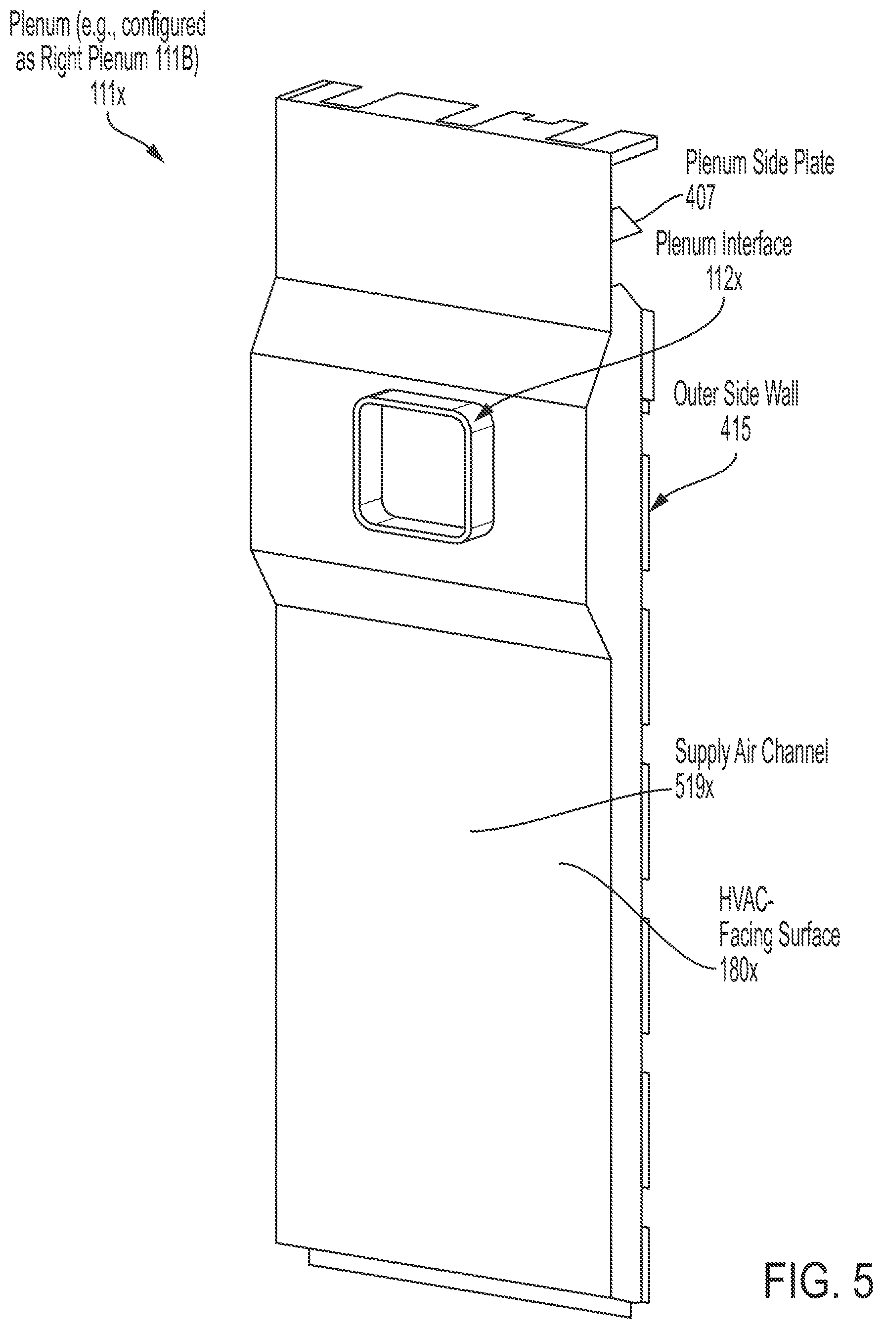 Patent US12614785 Figure 13 – Energy storage system with removable, adjustable, and lightweight plenums