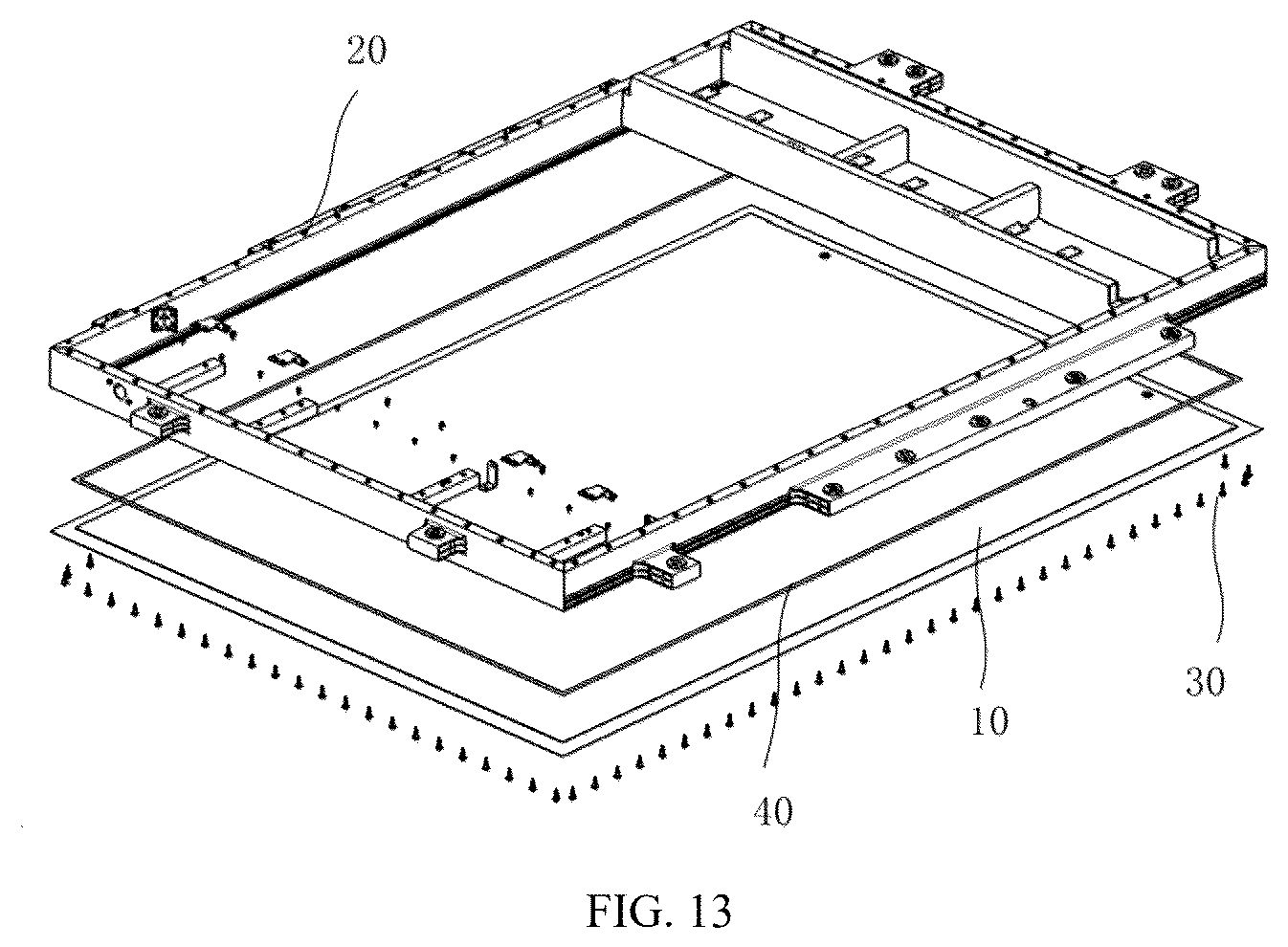 Patent US12614797 Figure 11 – End plate, case, battery, electric device, and assembling method for case