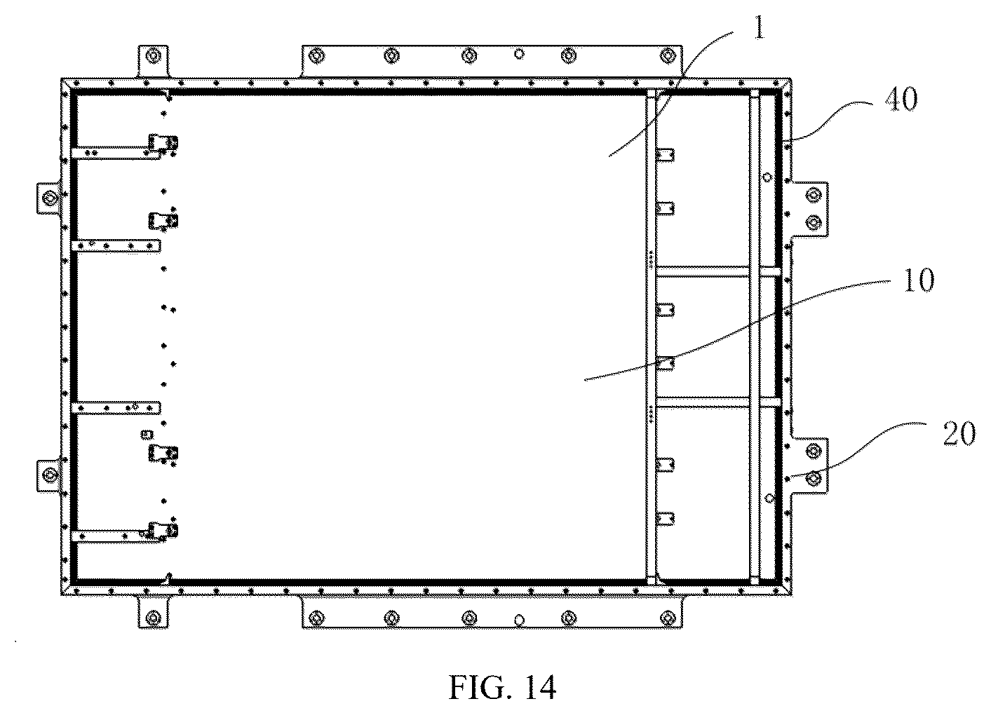 Patent US12614797 Figure 12 – End plate, case, battery, electric device, and assembling method for case