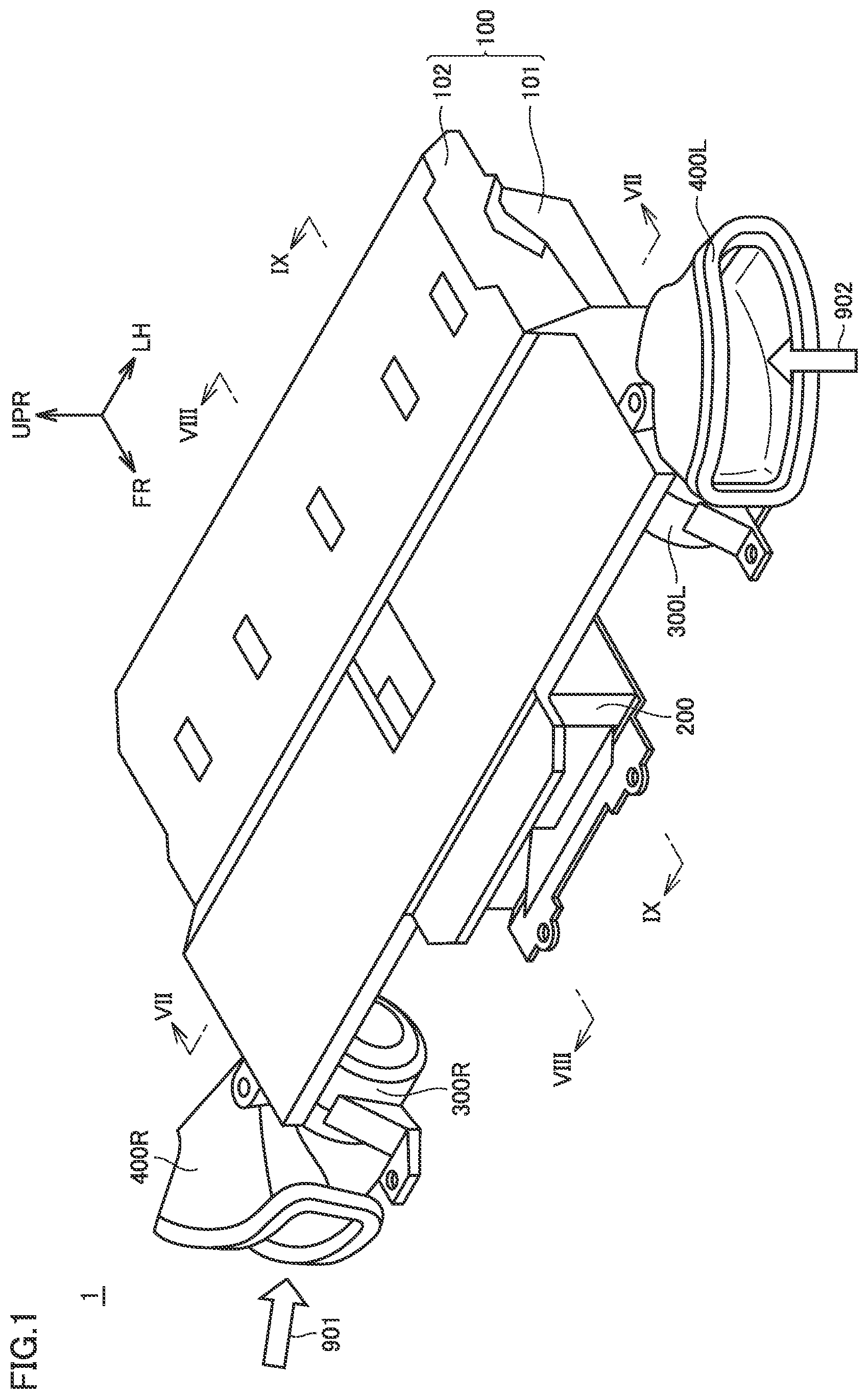 Patent US12614799 — Waterproof structure for battery pack — Figure 1