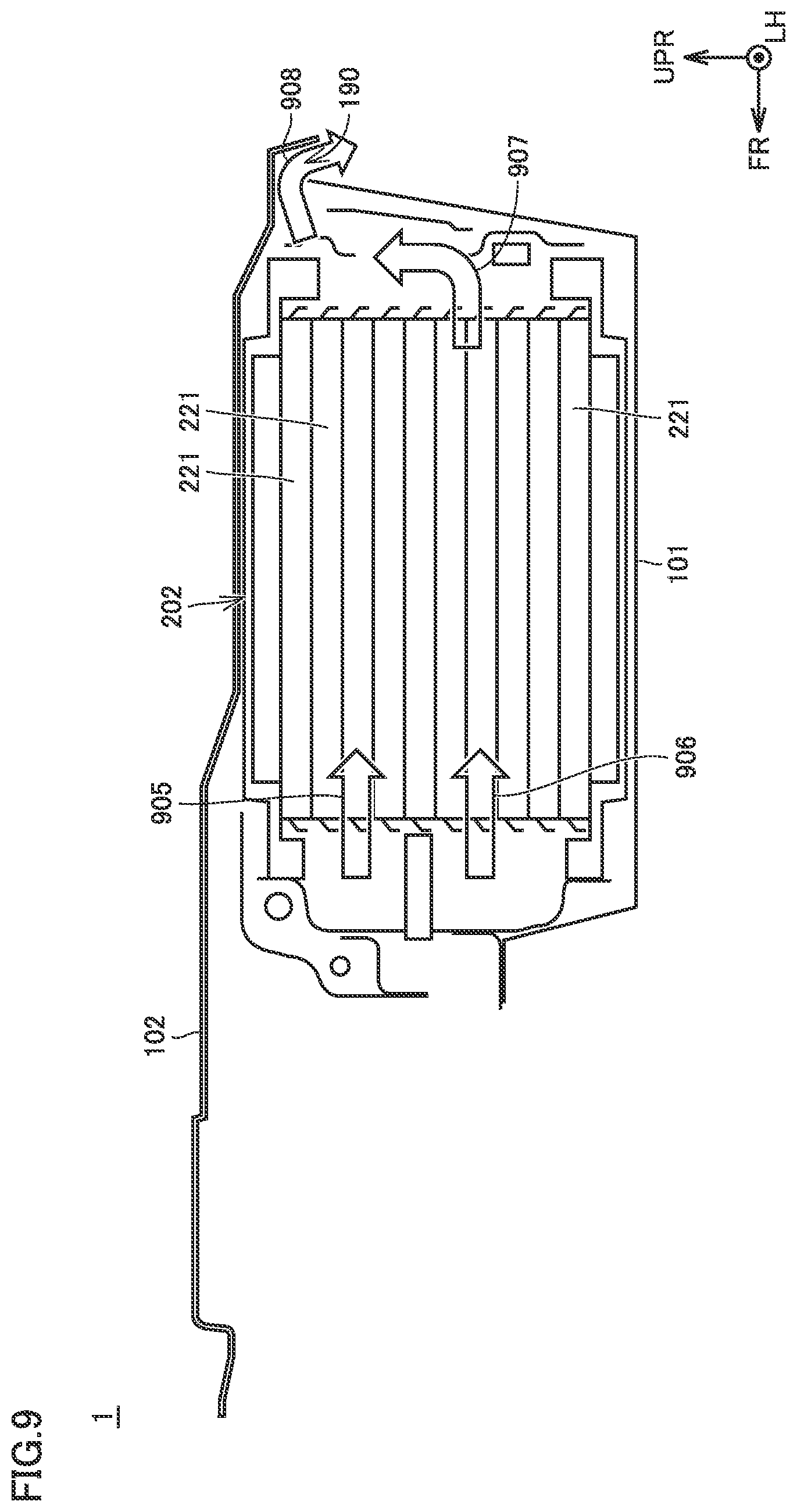 Patent US12614799 Figure 9 – Waterproof structure for battery pack