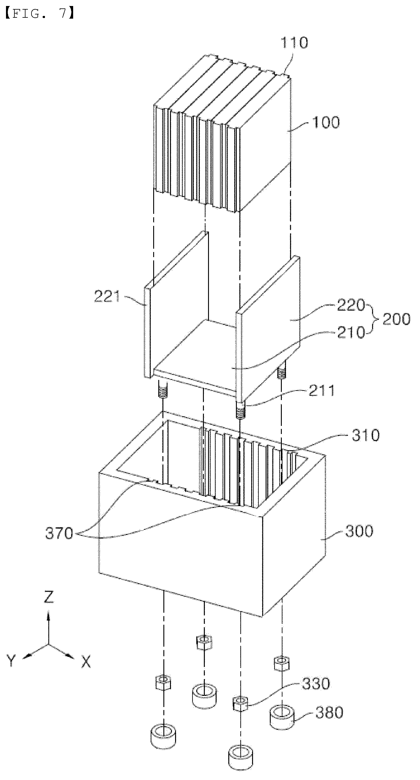 Patent US12614800 Figure 5 – Battery pack with improved vibration resistance