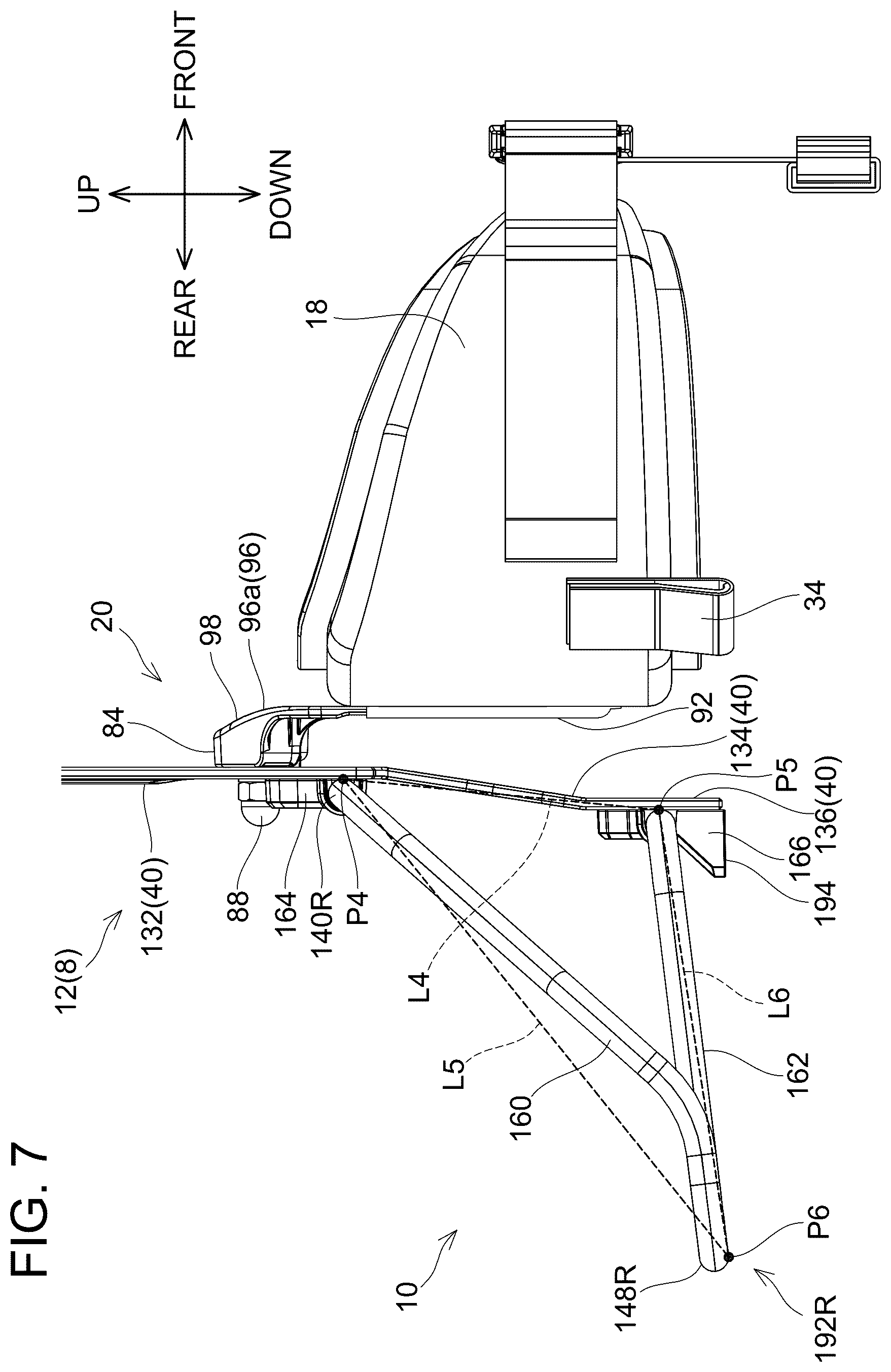 Patent US12614803 Figure 7 – Backpack type assembly and backpack type carrier