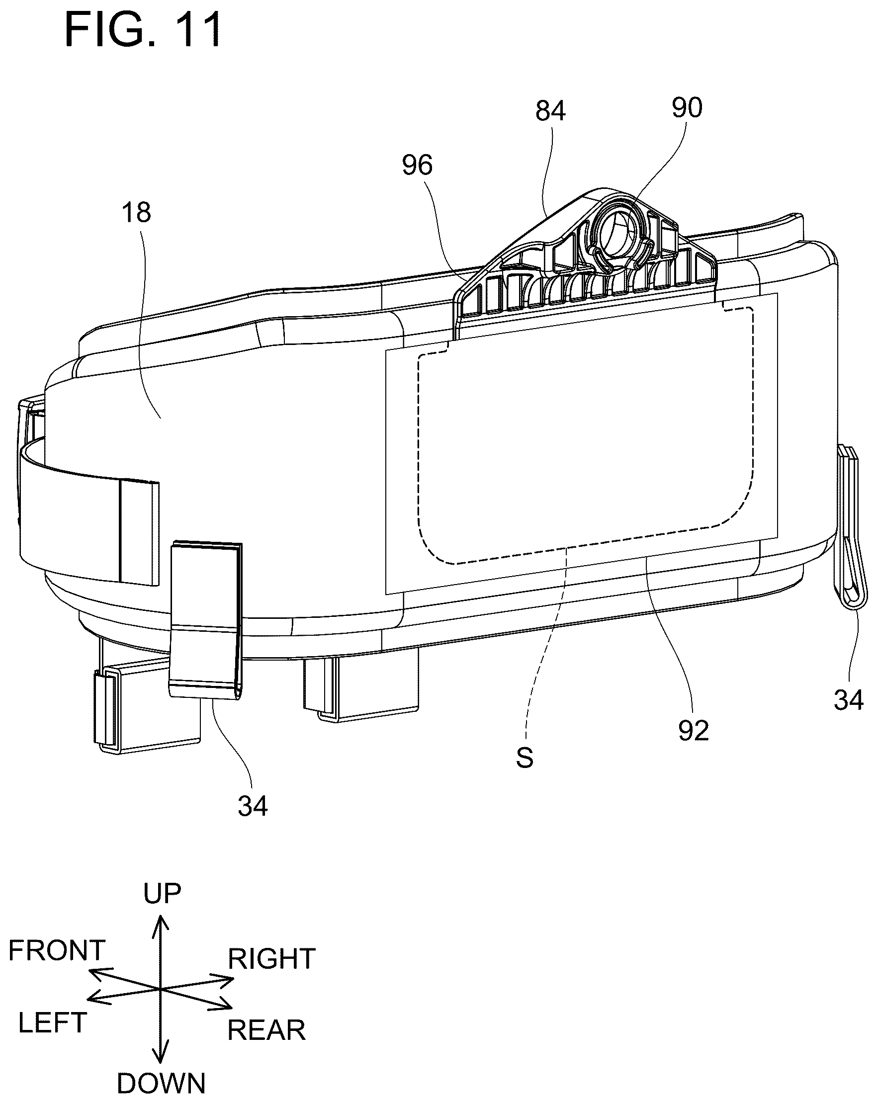 Patent US12614803 Figure 11 – Backpack type assembly and backpack type carrier