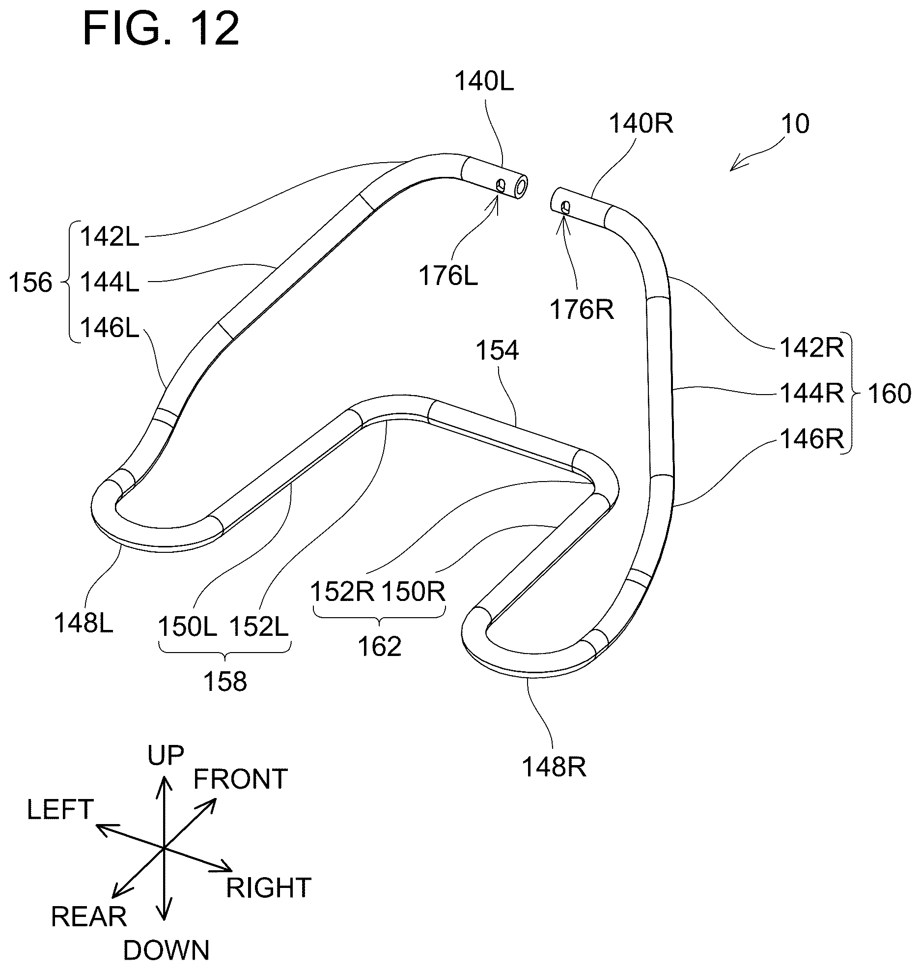 Patent US12614803 Figure 12 – Backpack type assembly and backpack type carrier