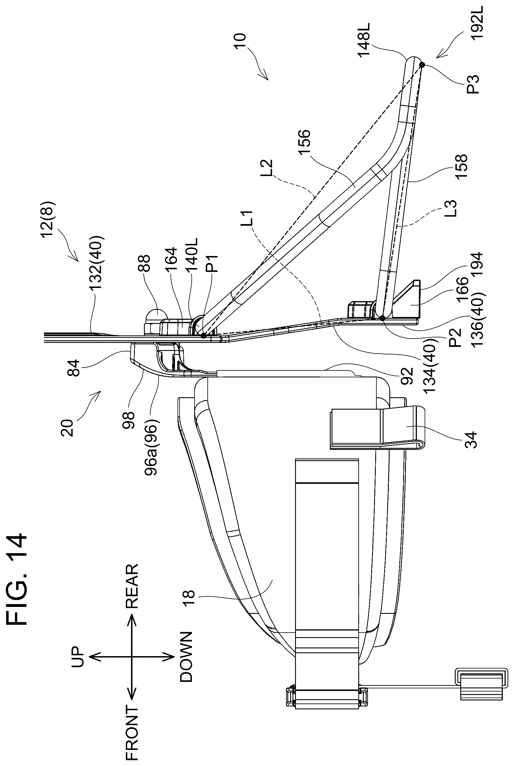 Patent US12614803 Figure 14 – Backpack type assembly and backpack type carrier