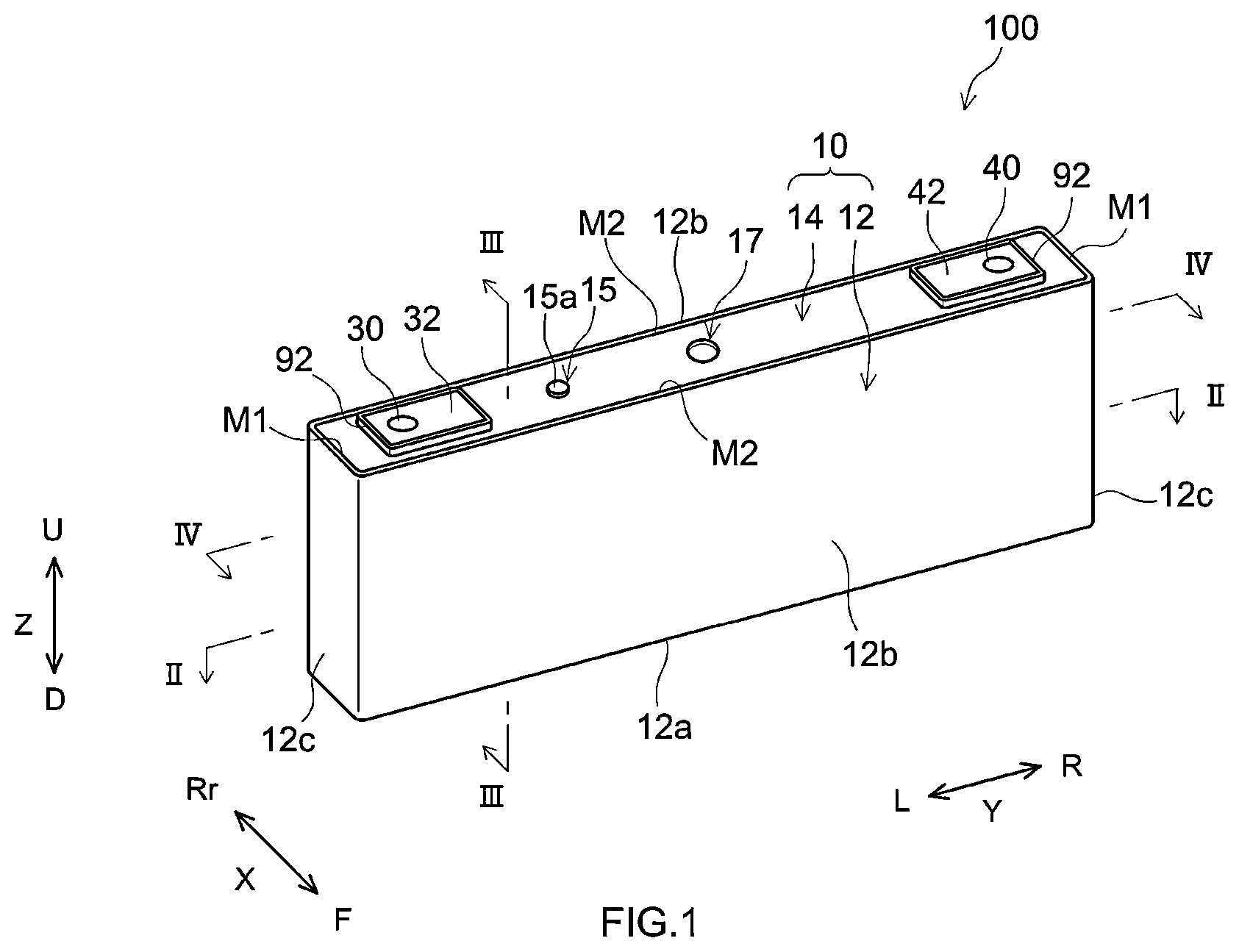 Patent US12614811 Figure 1 – Secondary battery