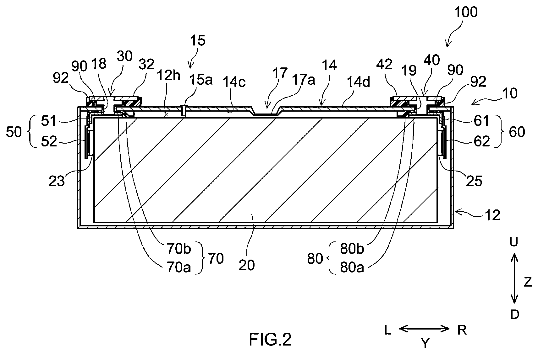 Patent US12614811 Figure 2 – Secondary battery