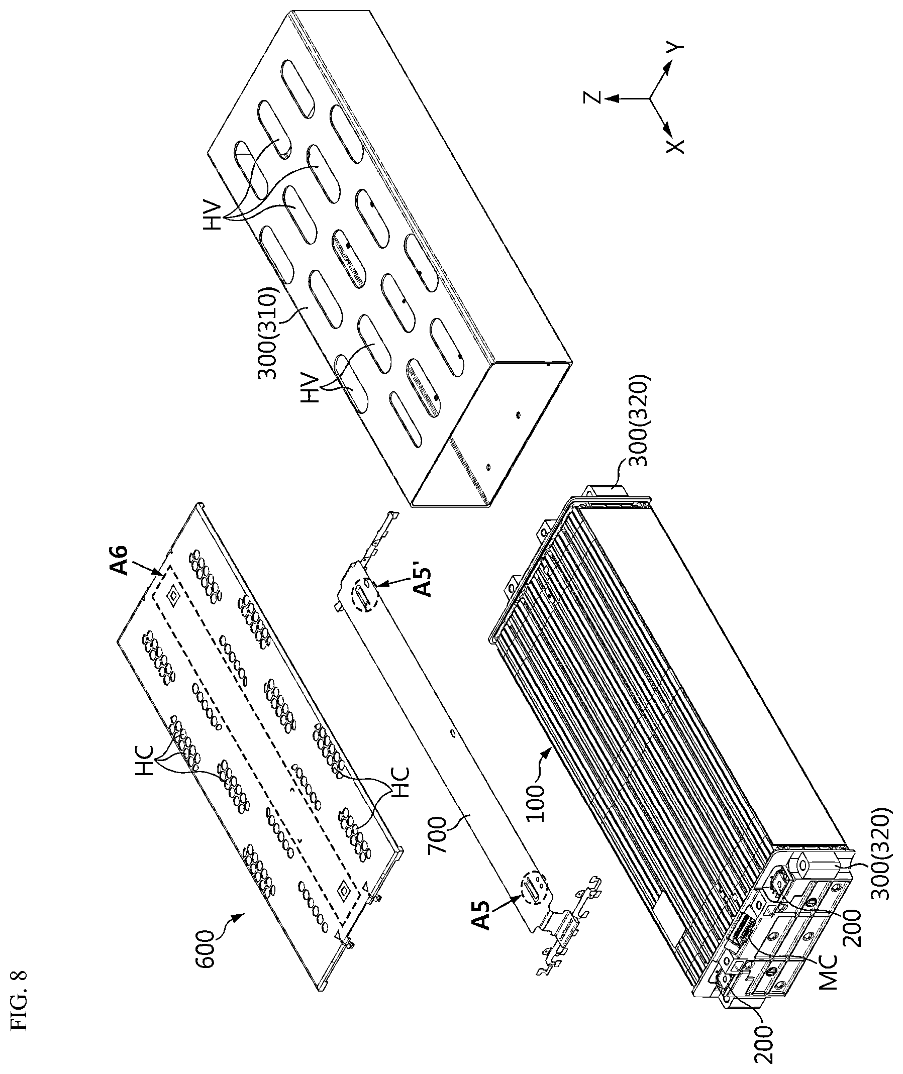 Patent US12614812 Figure 7 – Battery module with reinforced safety