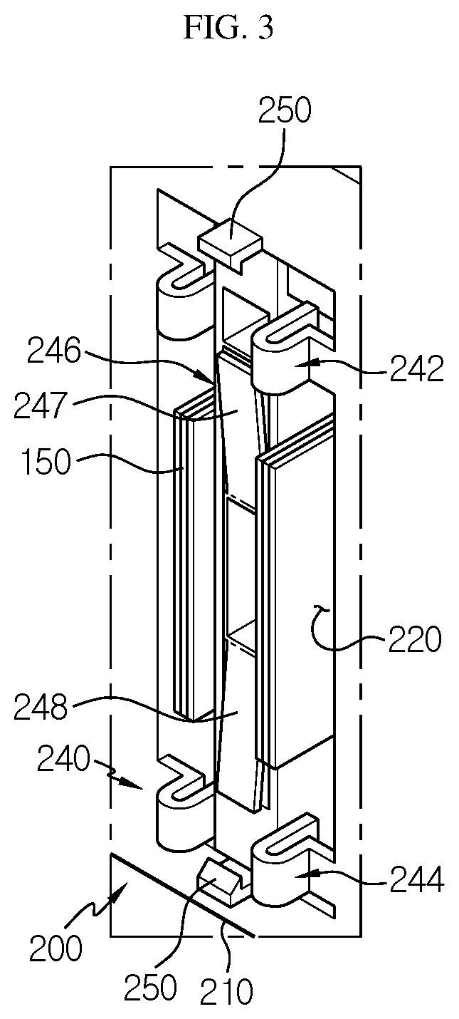 Patent US12614817 Figure 3 – Battery module comprising bus bar assembly with elastic guiders, and battery pack and vehicle comprising same battery module