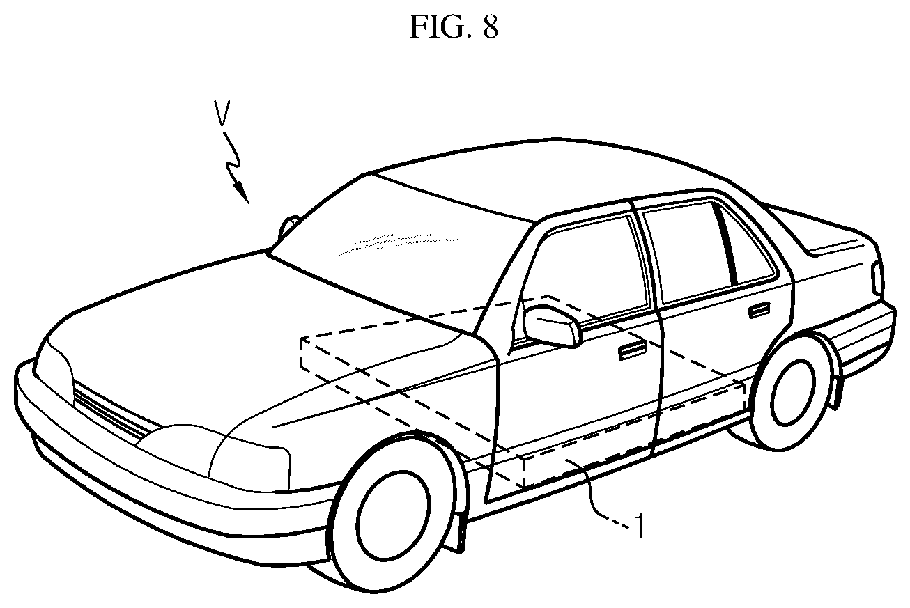Patent US12614817 Figure 7 – Battery module comprising bus bar assembly with elastic guiders, and battery pack and vehicle comprising same battery module