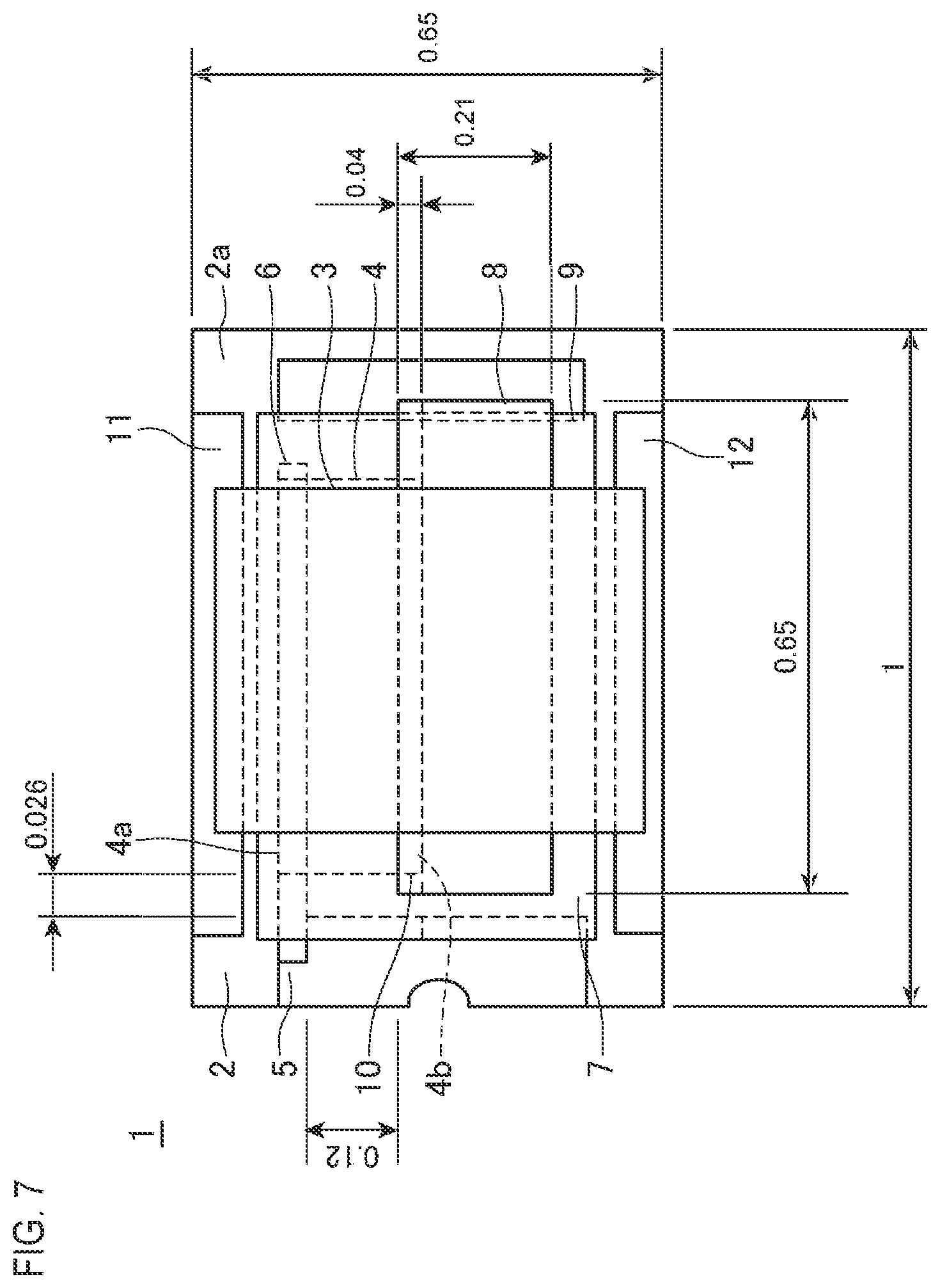 Patent US12614823 Figure 7 – Protection element and battery pack