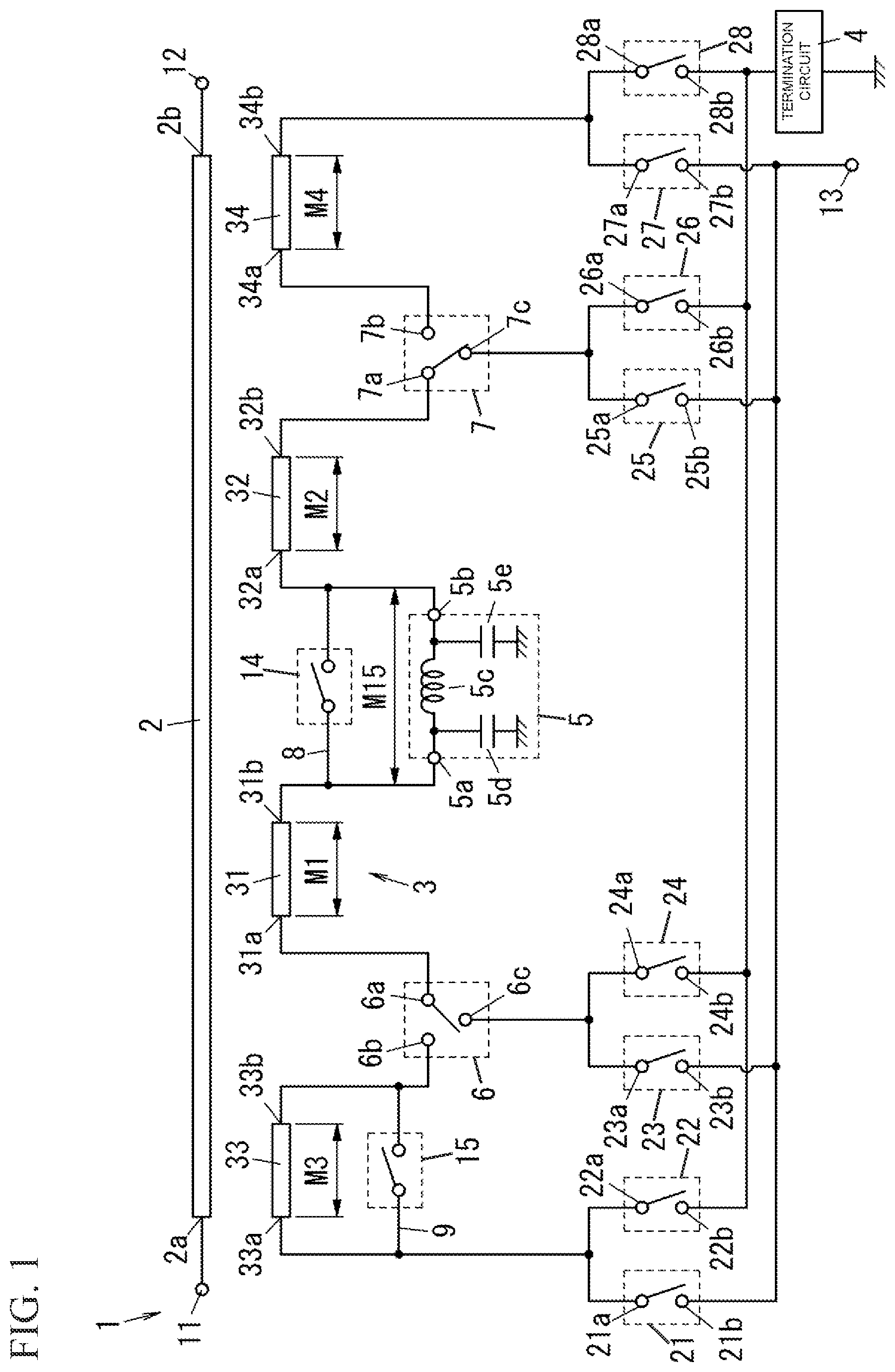 Patent US12614831 Figure 1 – Directional coupler, high frequency module, and communication apparatus