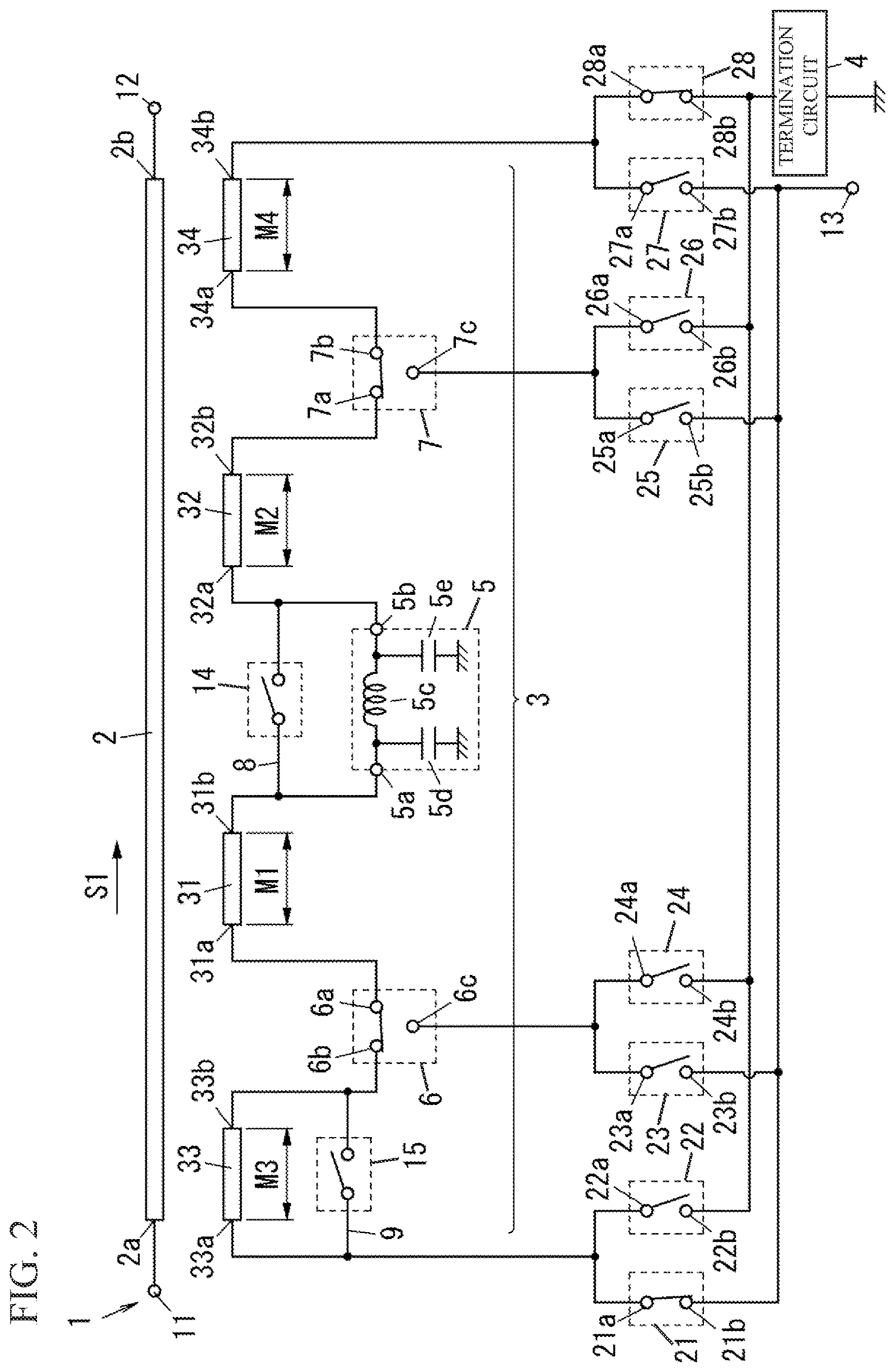 Patent US12614831 Figure 2 – Directional coupler, high frequency module, and communication apparatus